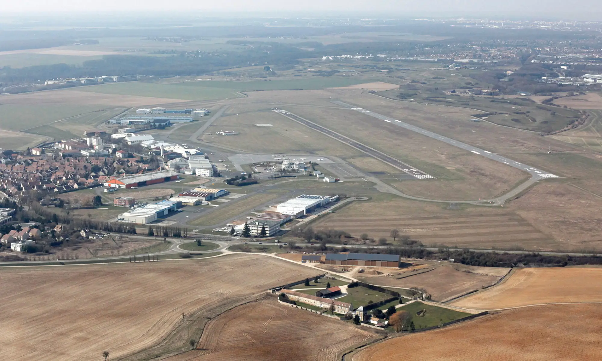 Toussus-le-Noble Airport Aerial View