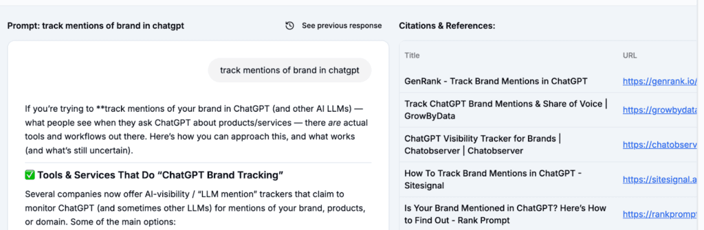 track mentions