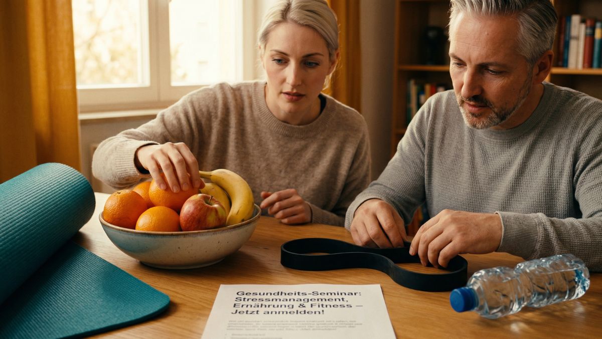 BGF-Maßnahmen: Rückenschule, Obstkorb, Stressmanagement-Workshop