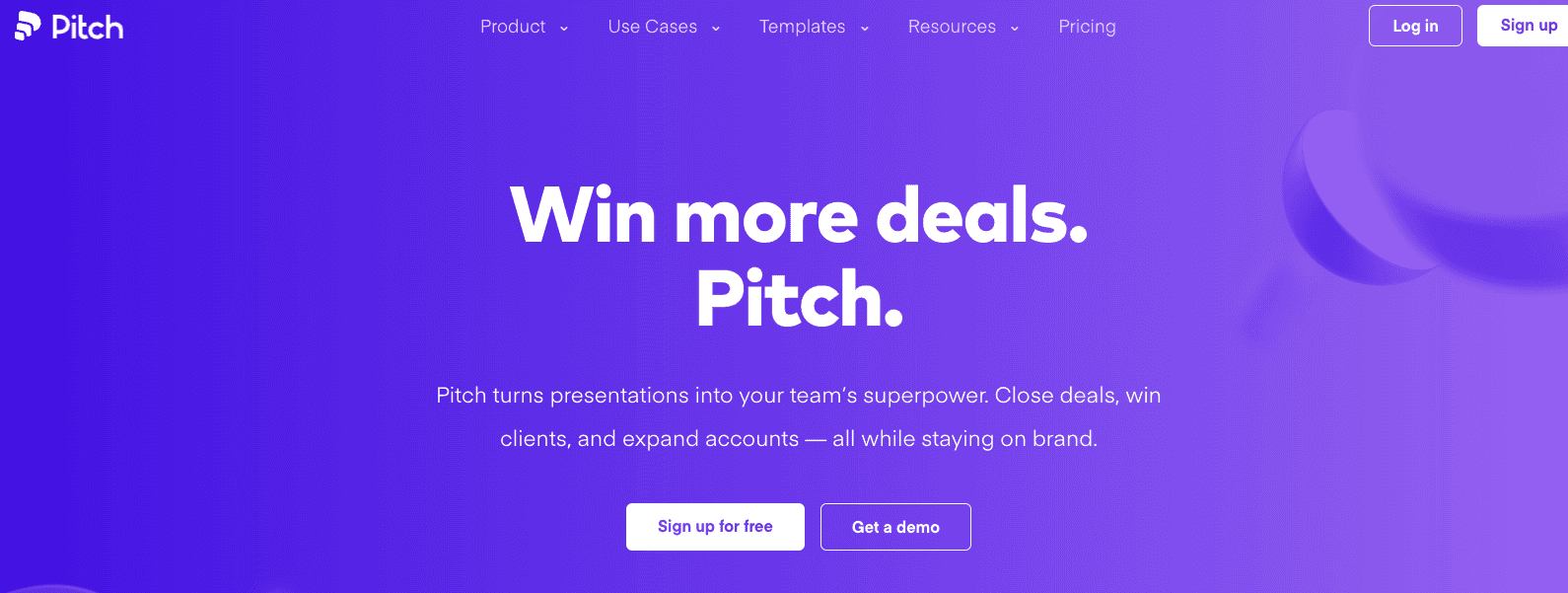 Pitch Home Page