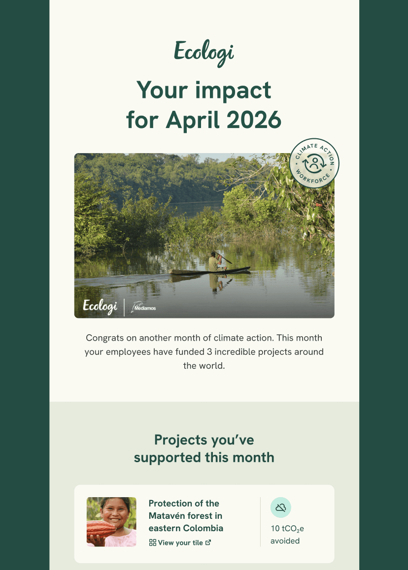 Compensate using carbon credits