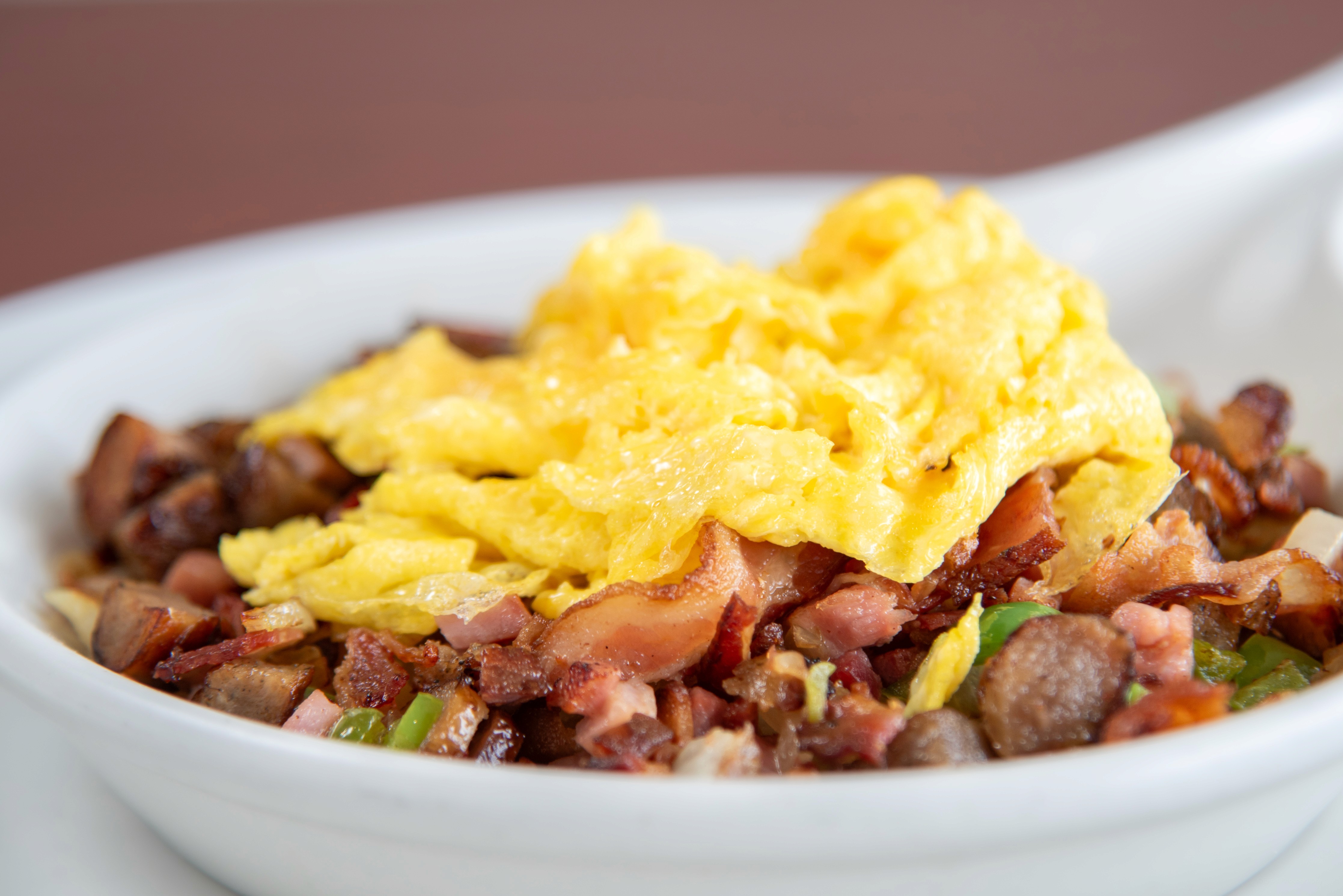 burger on white ceramic plate