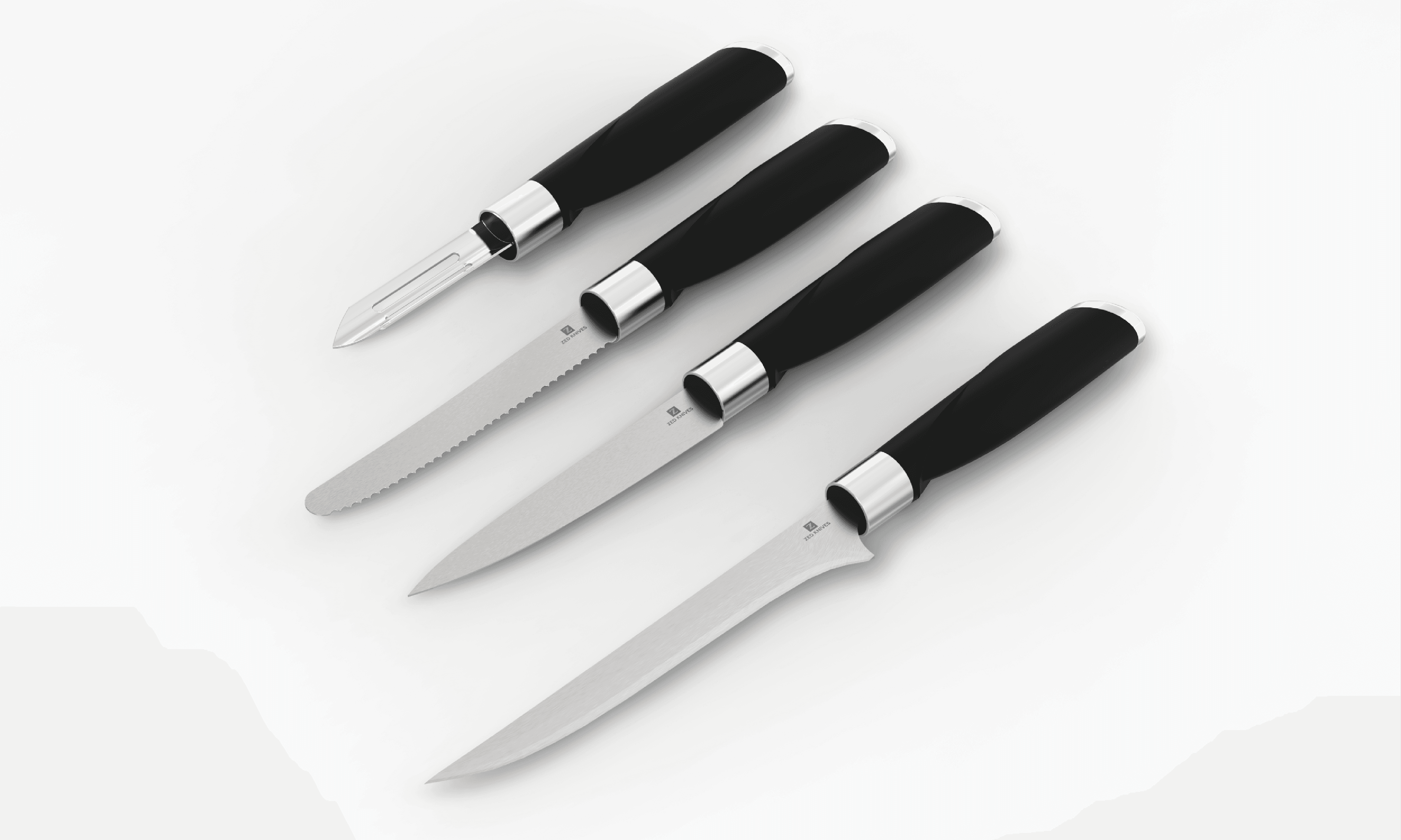 Fiskos Design Studio | Zed 4-Piece Kitchen Knife Set