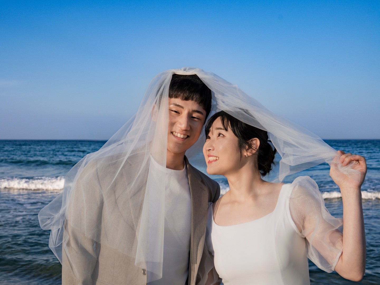 강릉 바다 웨딩스냅 후기 | 경포생태저류지 & 옥계해변 코스 - 아워컬러스냅