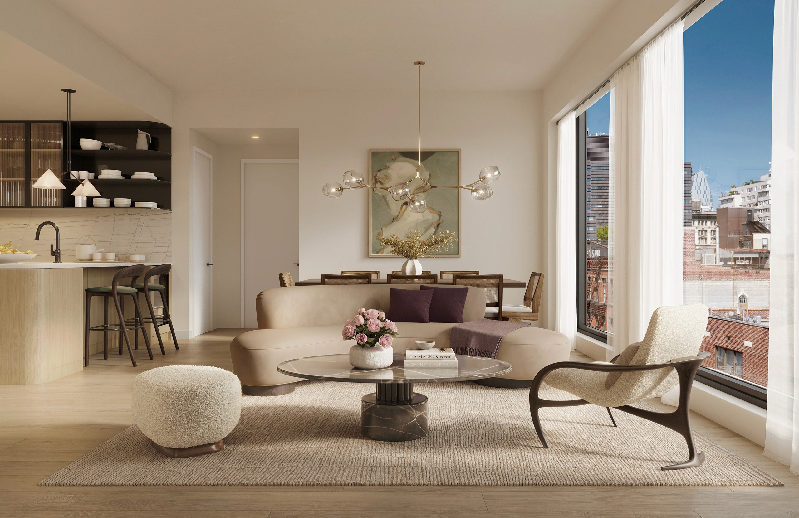 Minimal Luxury Greenish Interior