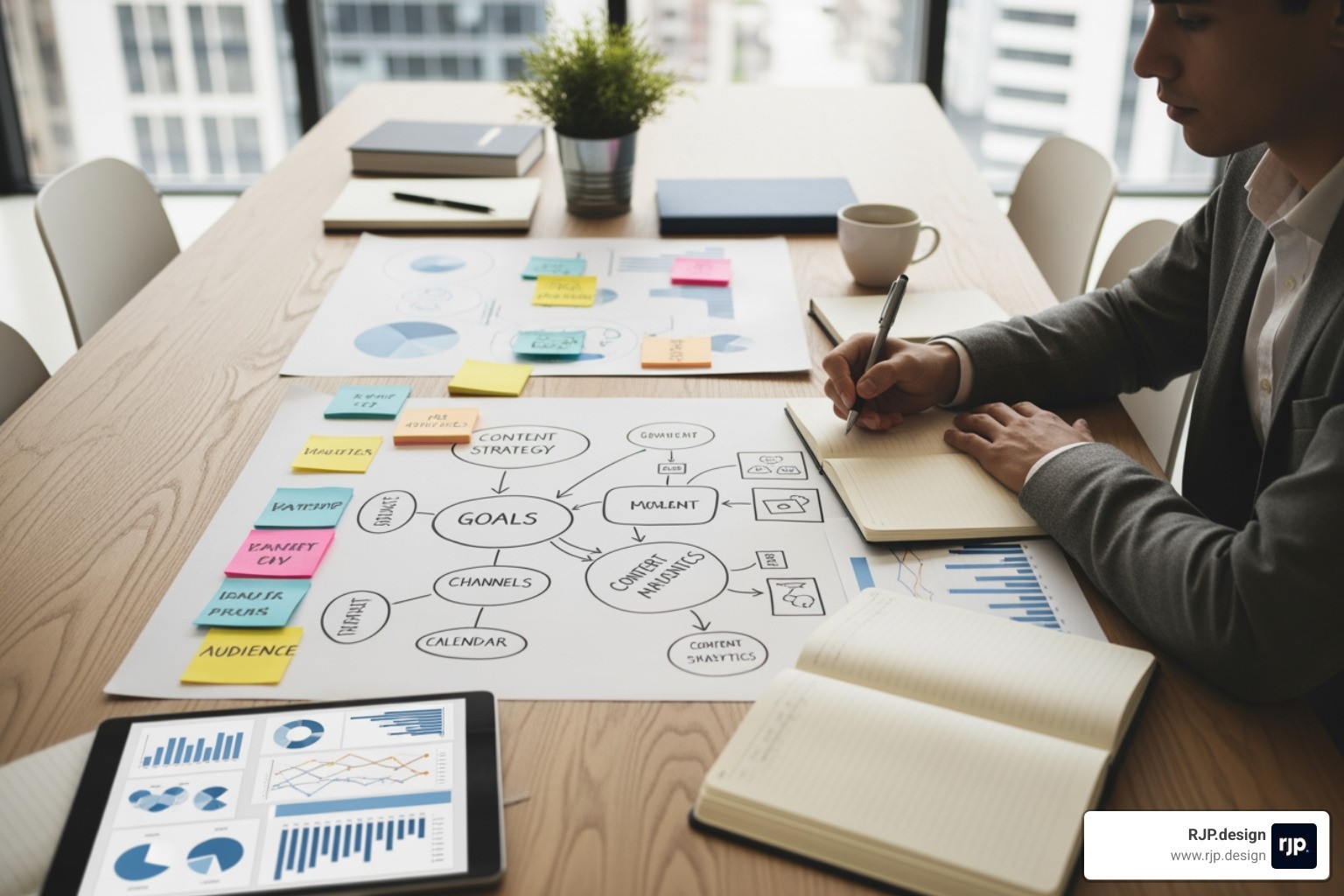 a sample content calendar in a tool like Trello or Asana - How to create content strategy