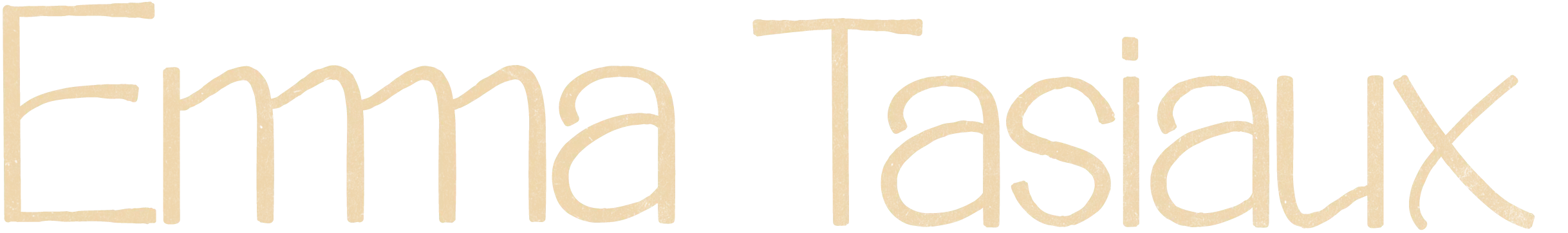 logo emma tasiaux beige foncé