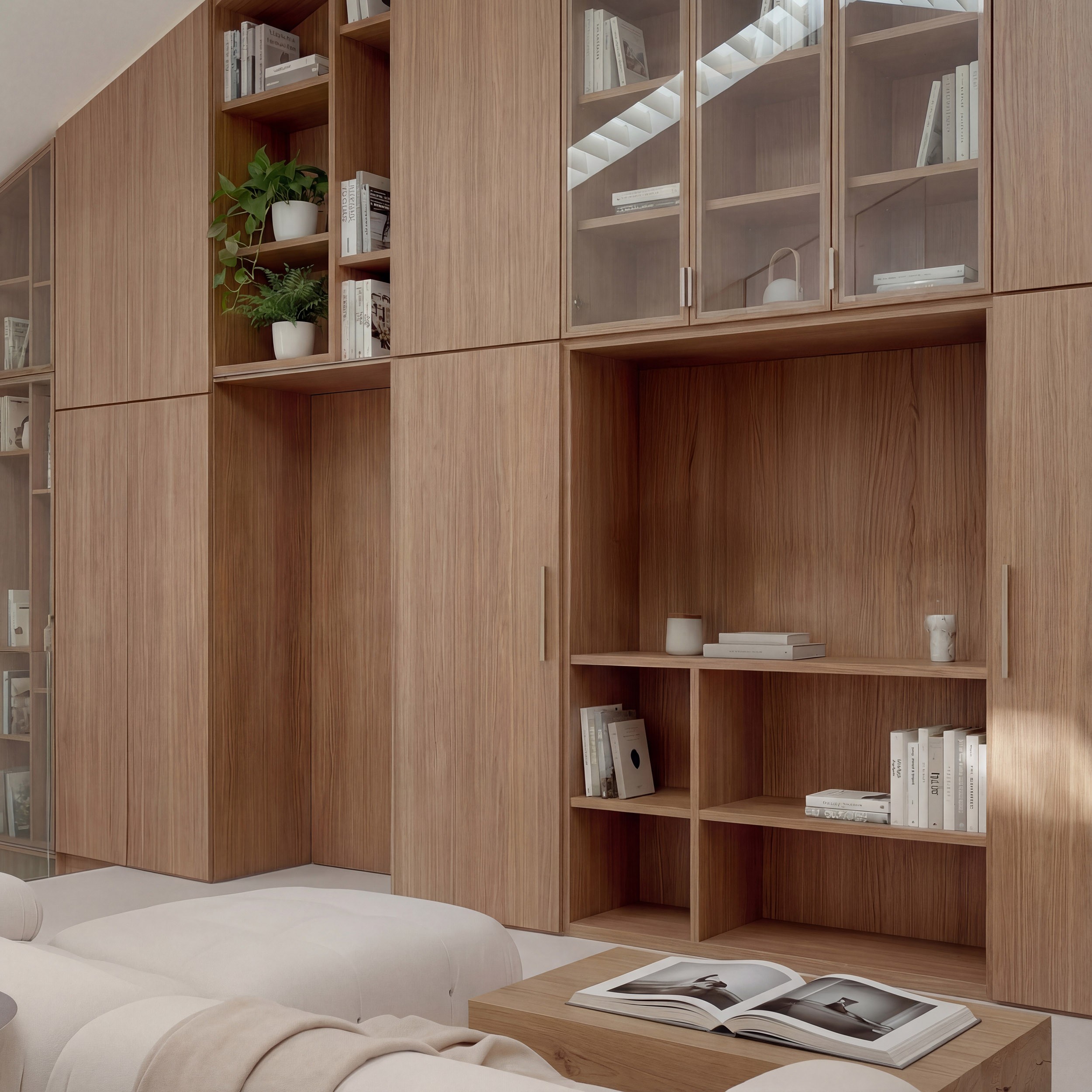 Small workshop with a metal table in the middle