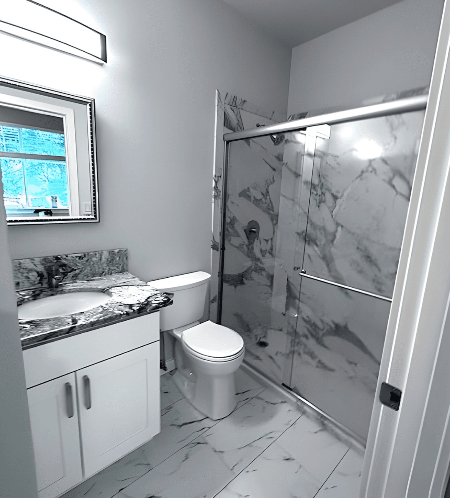 Lake Hills Tub to shower conversion after