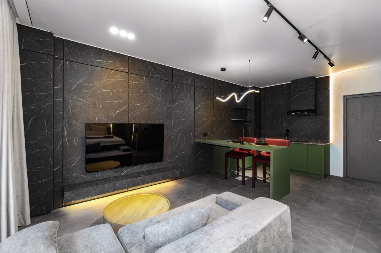 Завершенная однокомнатная квартира в комплексе на Бату Болонг, Чангу