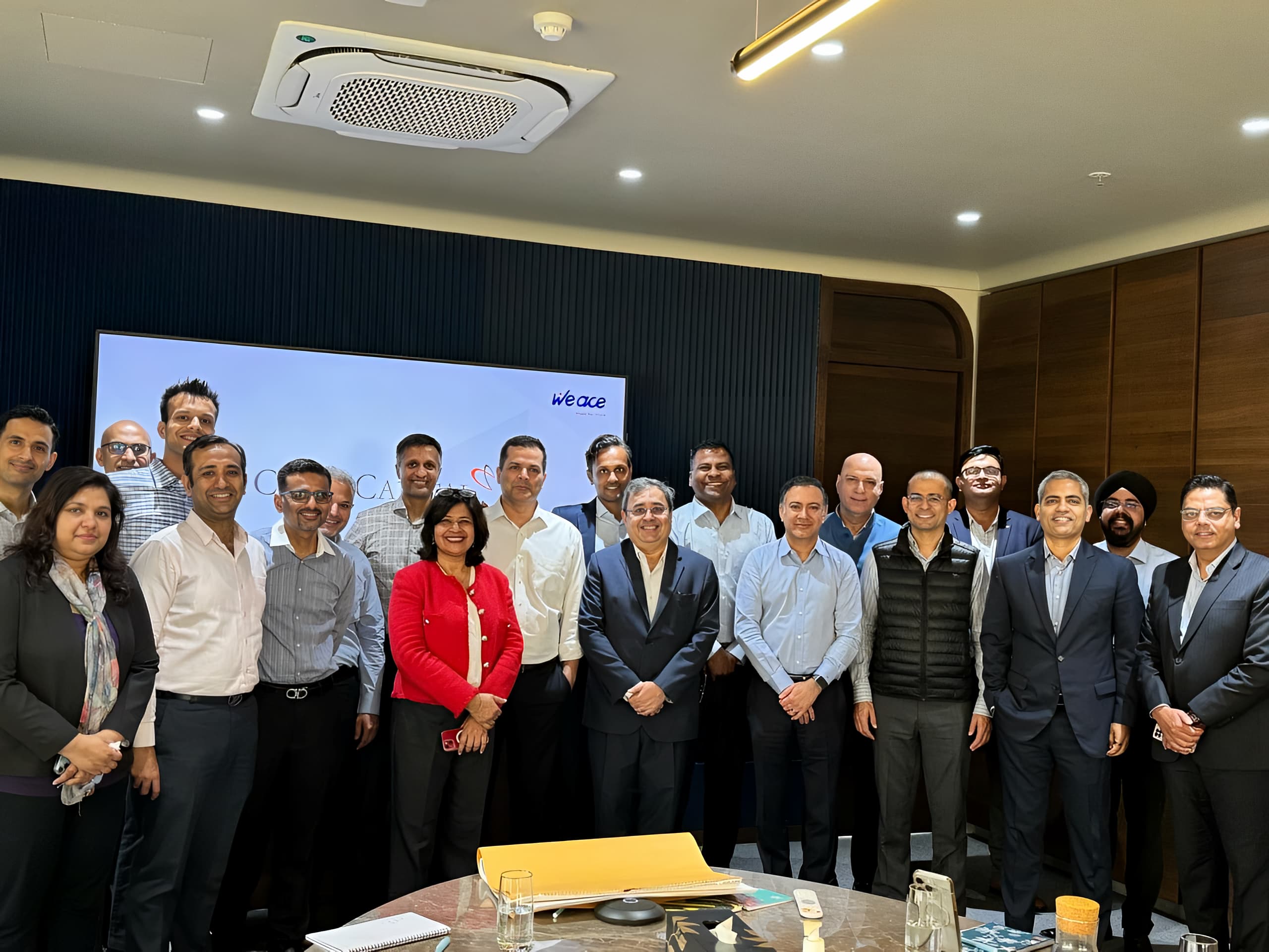 A group of people with Mridula Sankhyayan