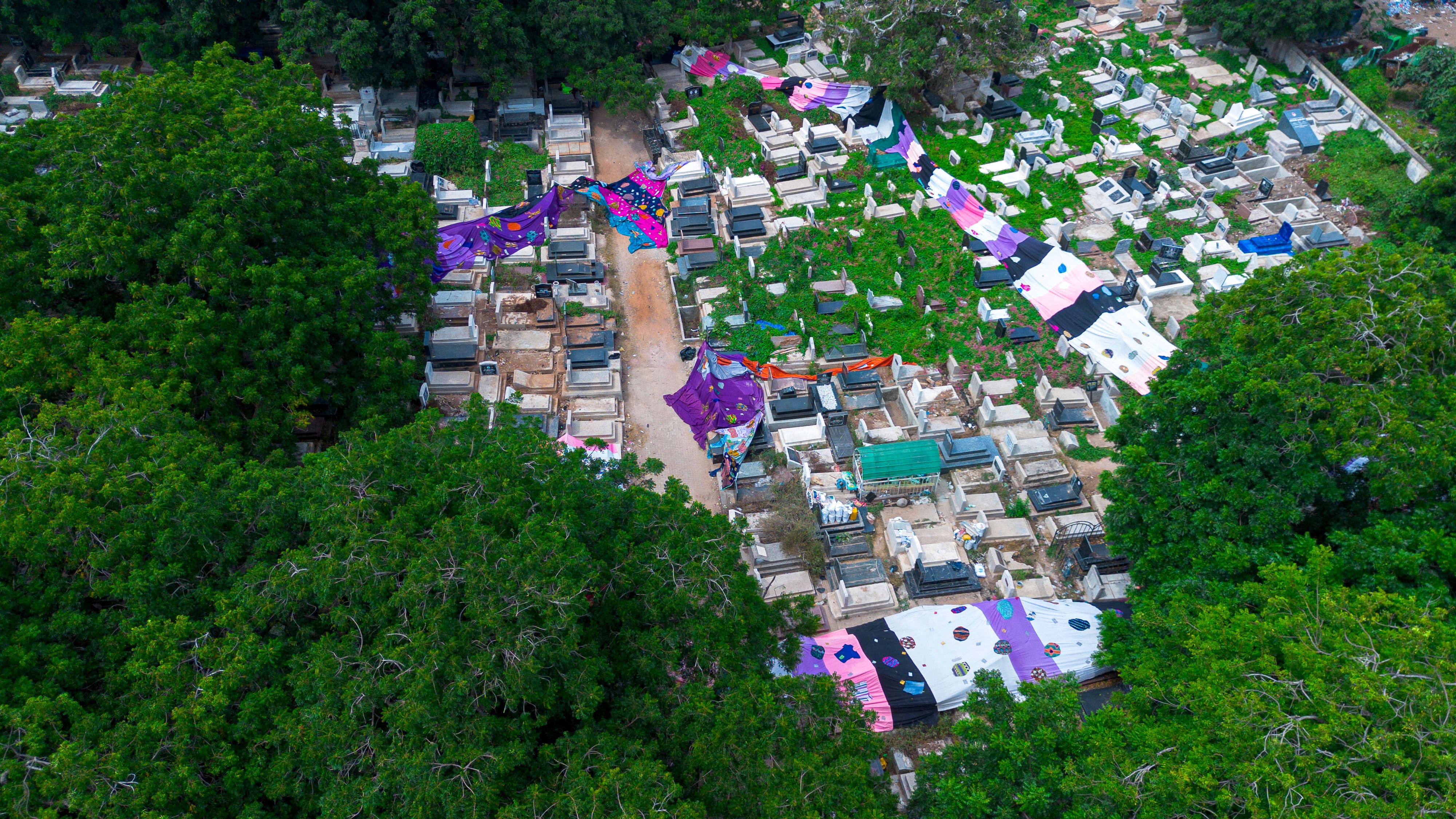 HOW TO HEAL A B-R-O-K-E-N WORLD – Cemetery of Belongings, Emmanuel Aggrey Tieku, Osu Cemetery, Accra, Ghana, uncommissioned, 2025