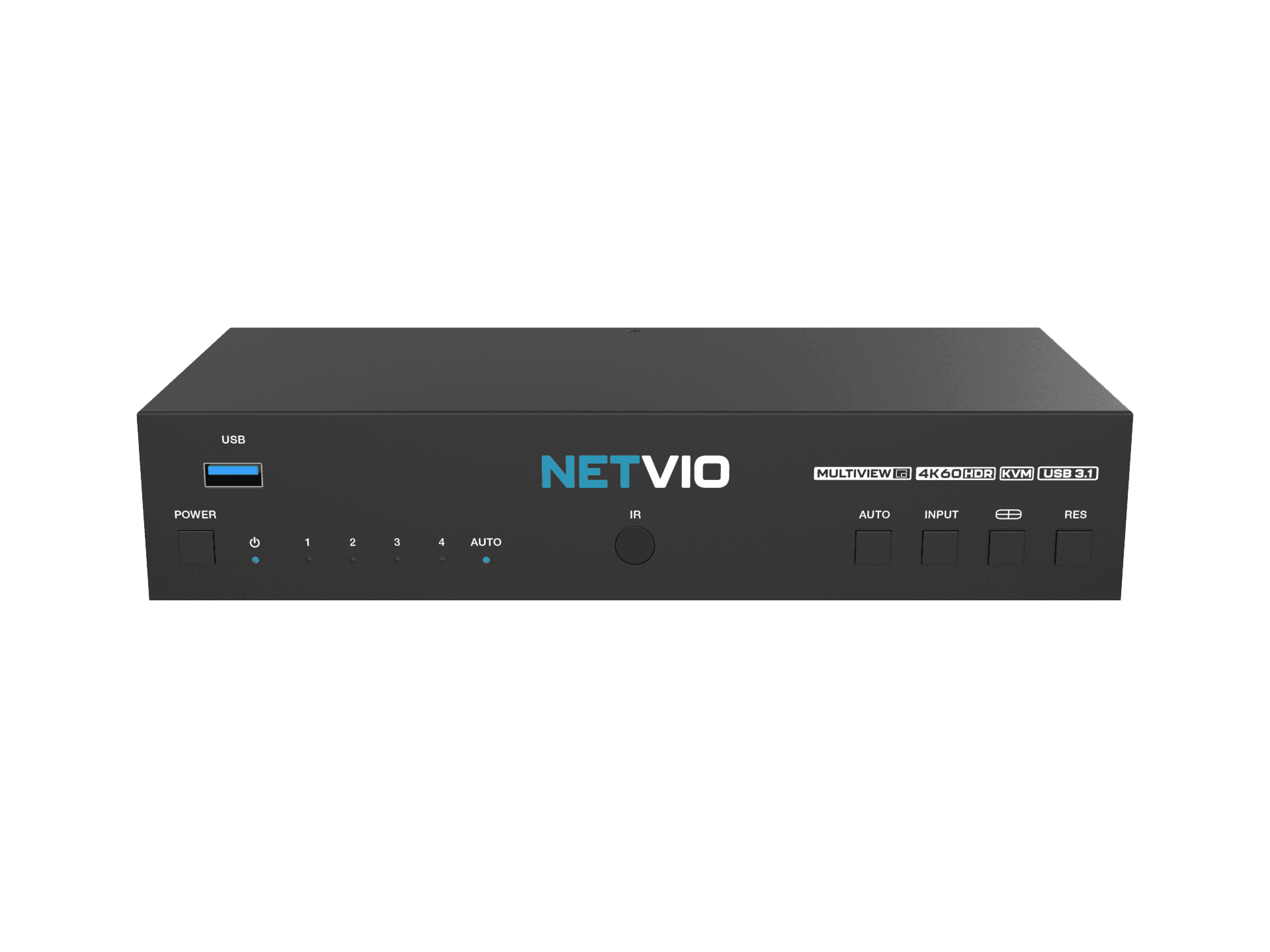 NETVIO 4K KVM multiviewer with USB 3.1