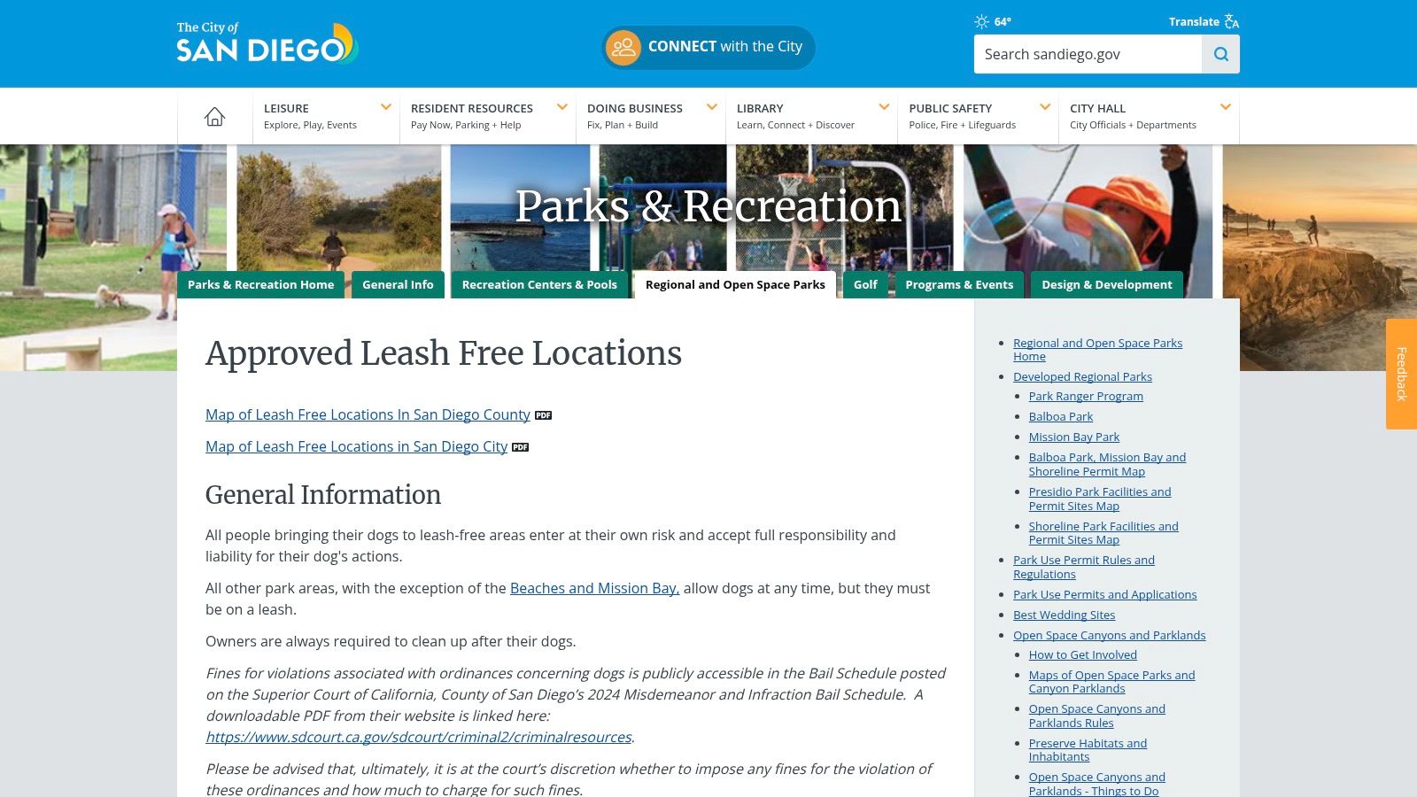 Nate’s Point Off‑Leash Dog Park (Balboa Park)