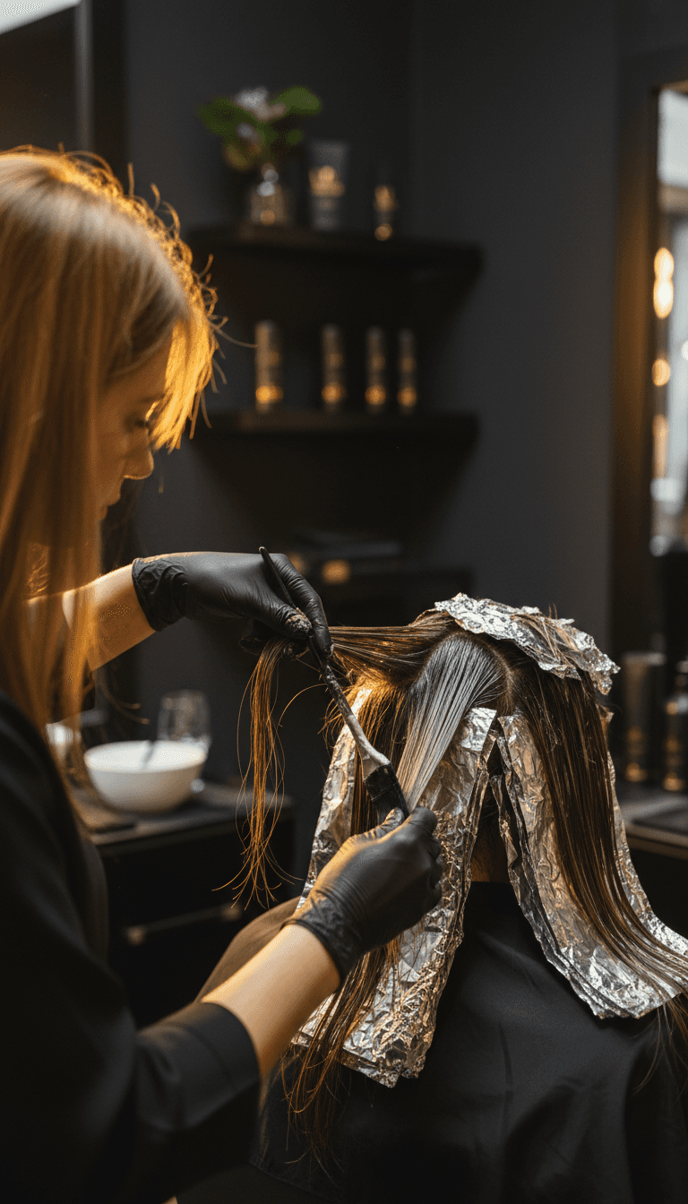 Black plastic pouch on velvet