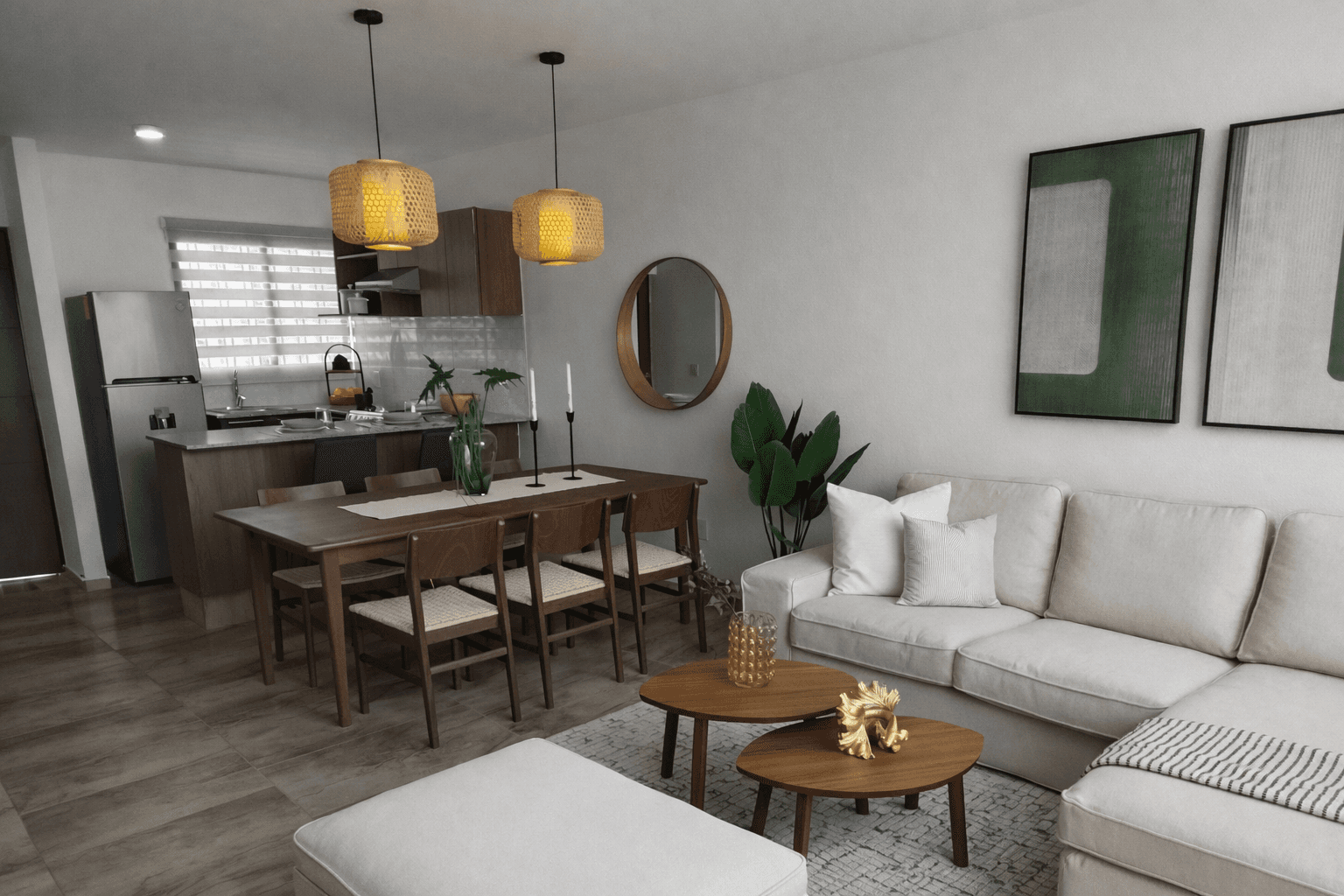 Dynamic picture of a cyclist riding downhill