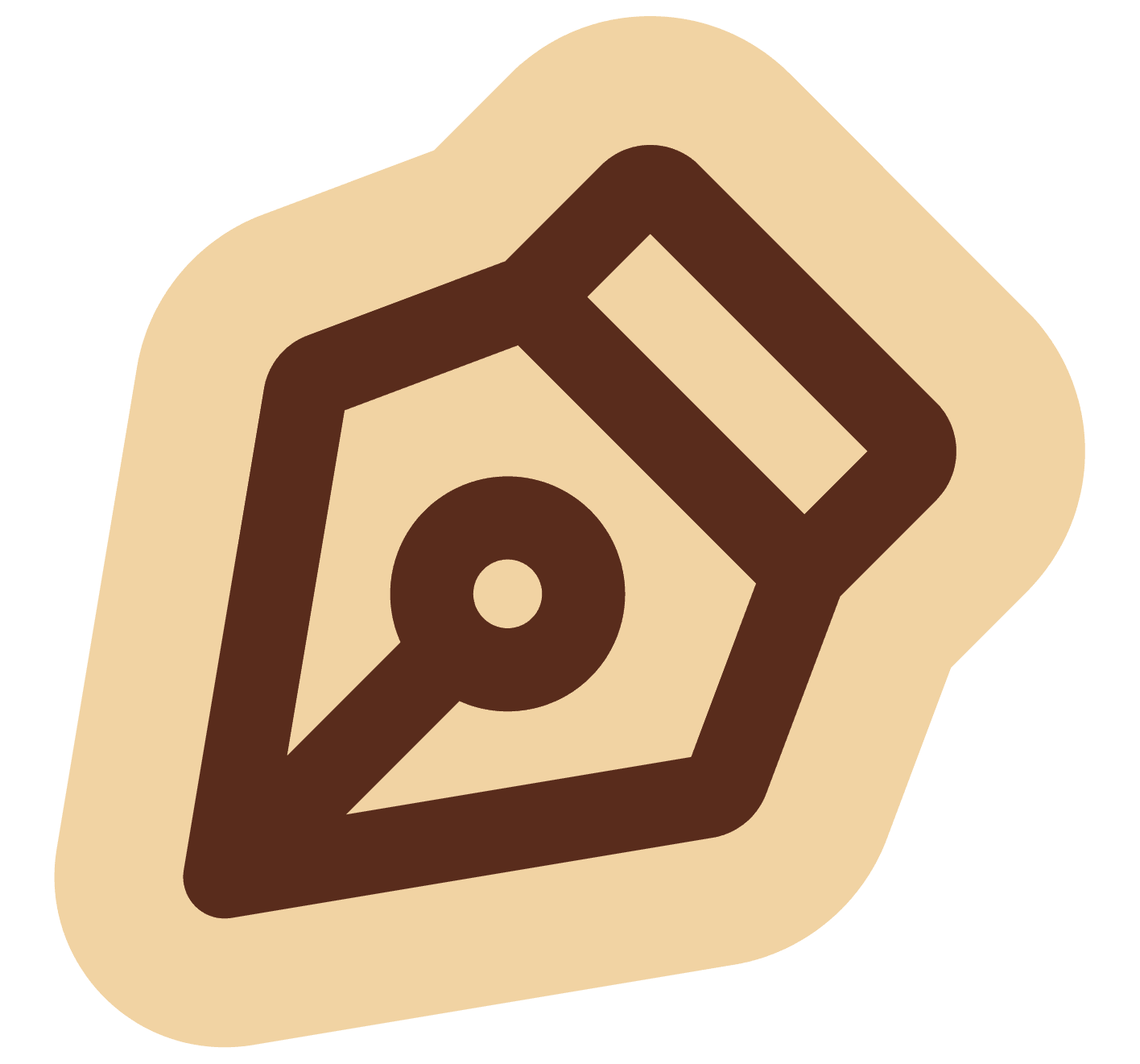 Pen icon representing custom print and design by Bendigo Graphics