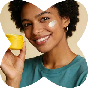 a model showcasing the product