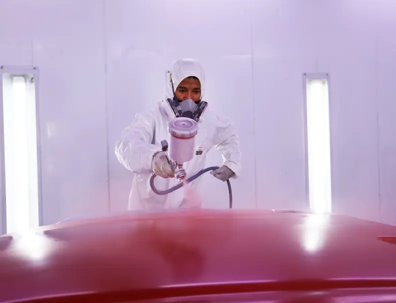 A man working on laptop