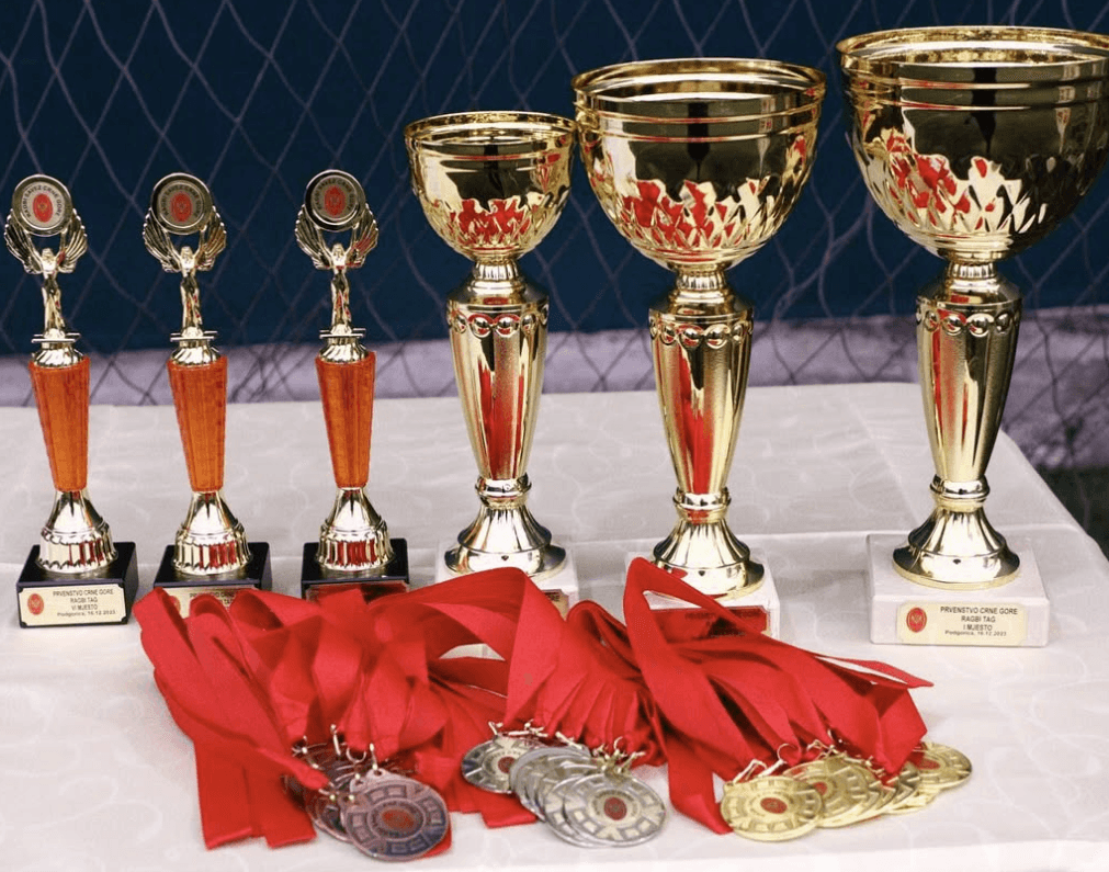 photo of medals and trophies