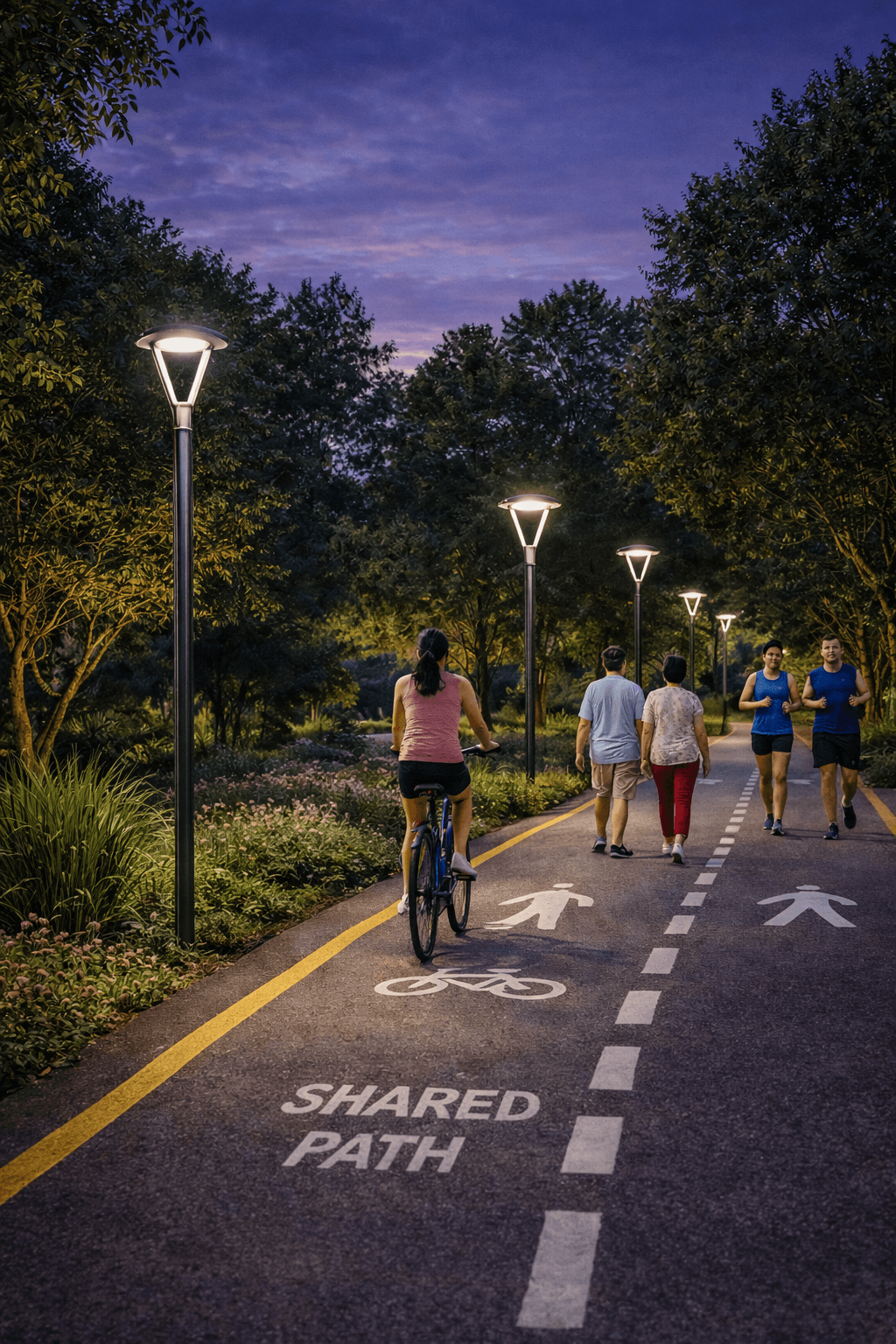 a red, blue and green fluid painting on a black background