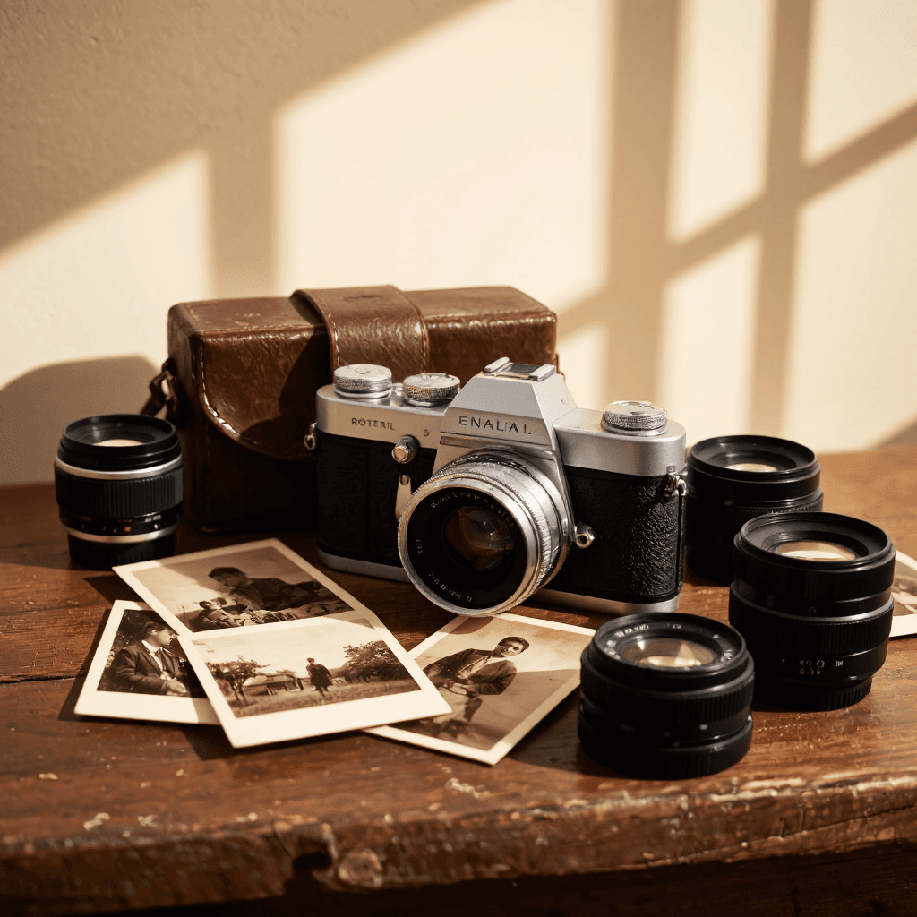 product photography of Camera