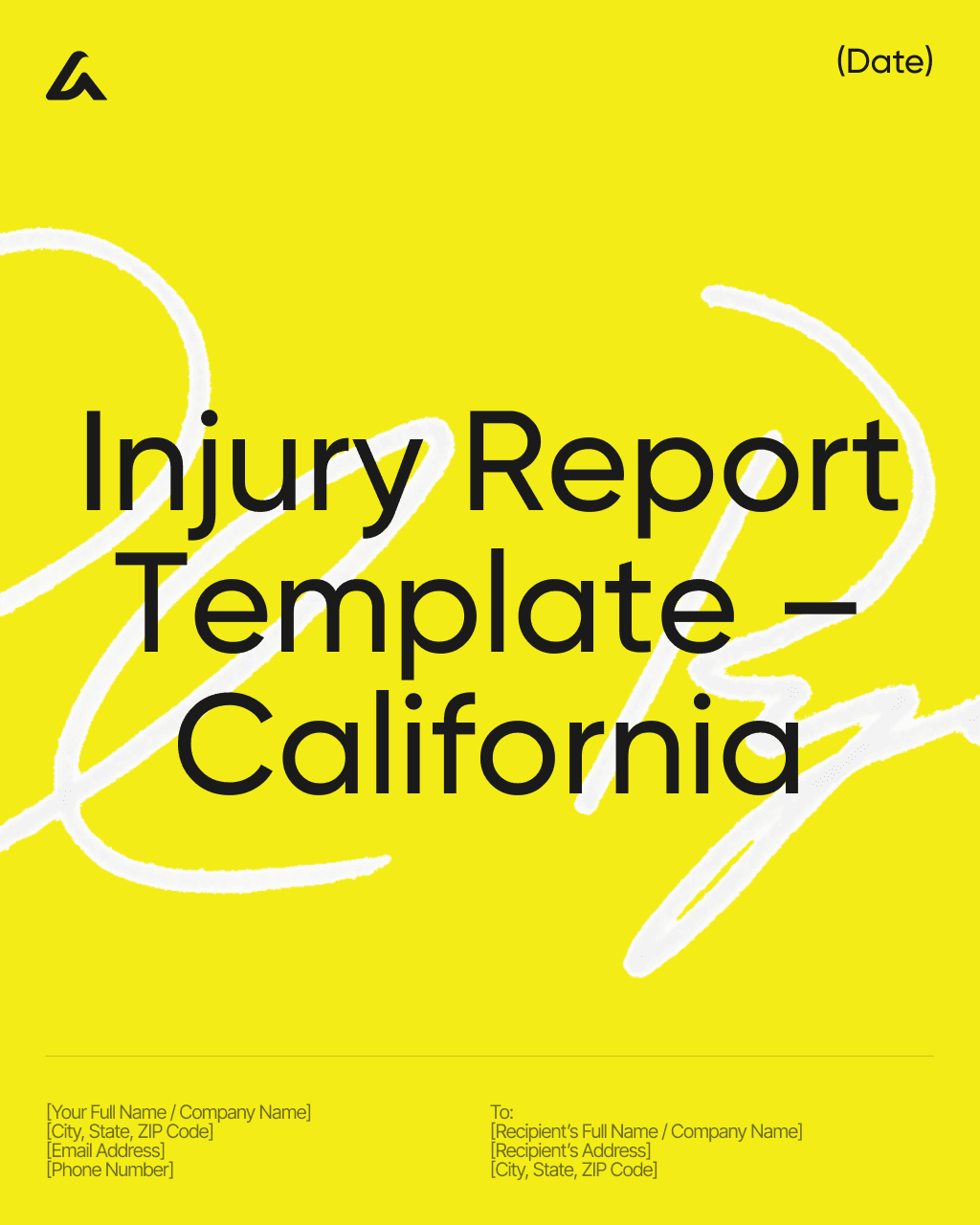 Injury Report Template – California