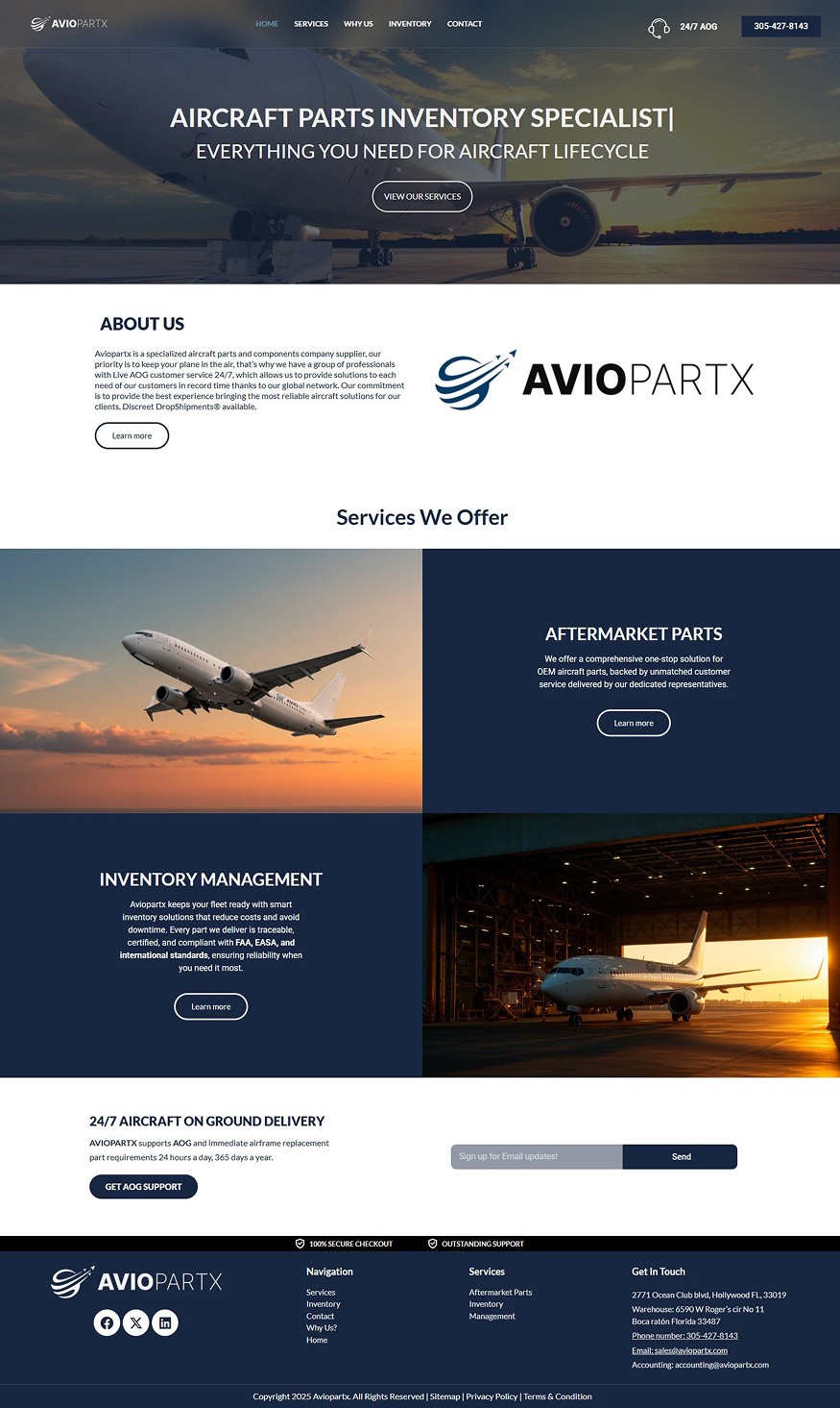 Site da empresa Impact Coalition Institute