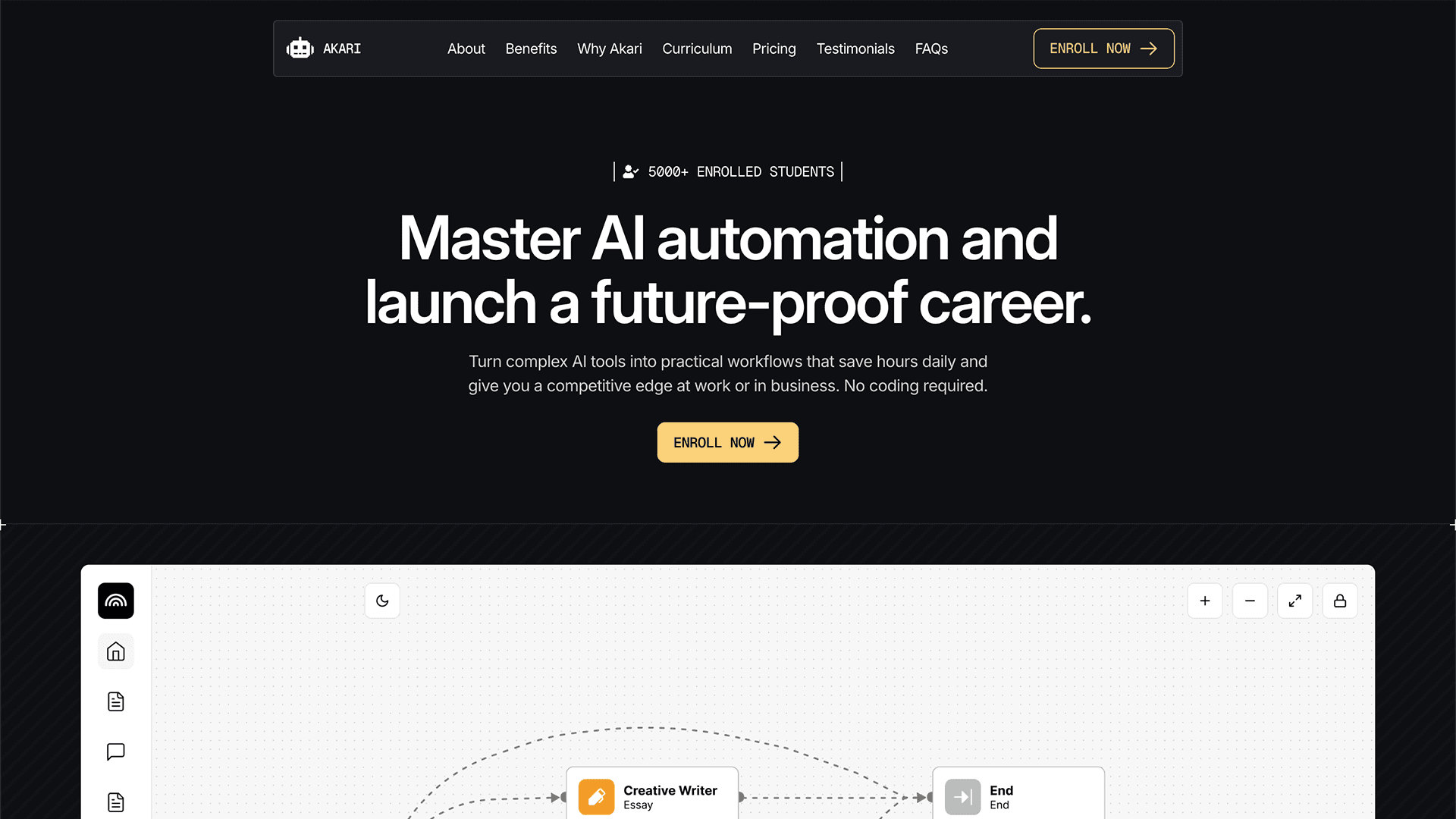 Akari Framer template