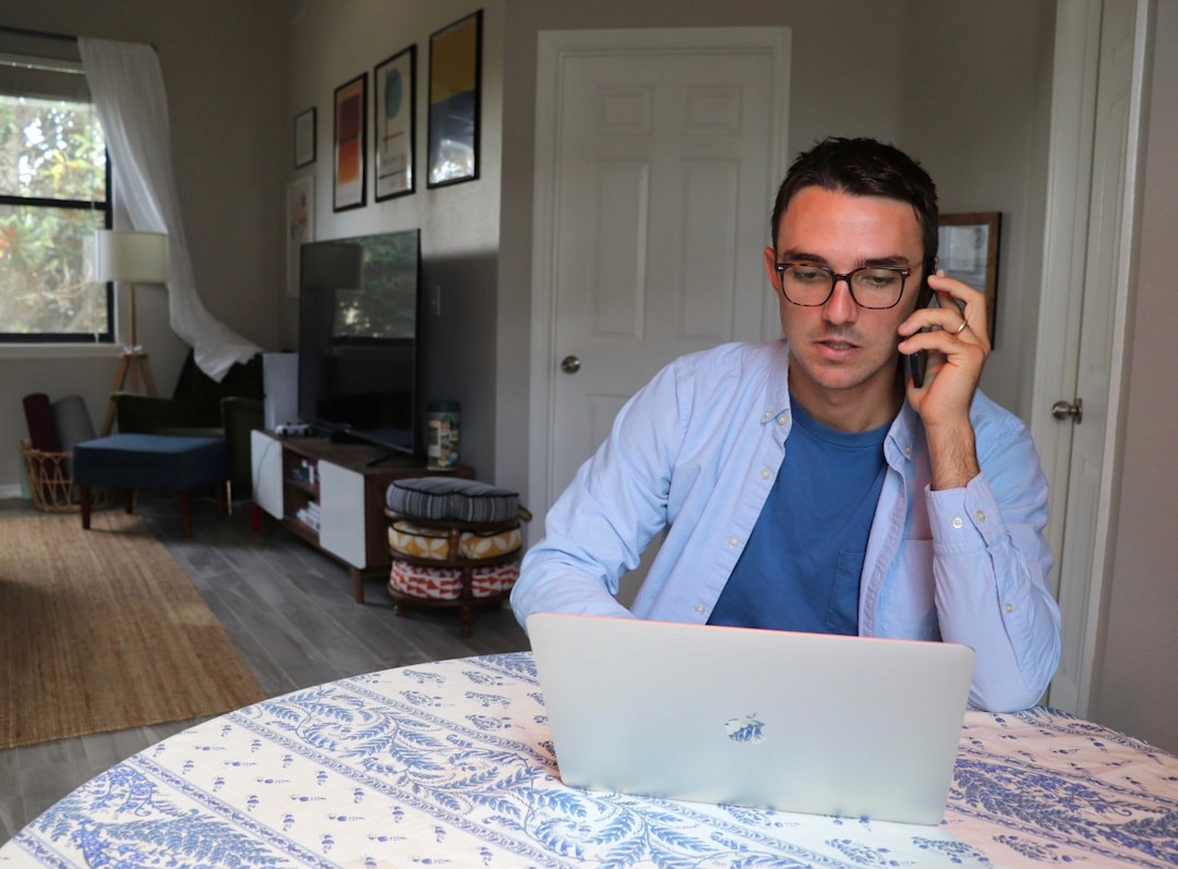 financial advisor consulting remote worker via video call