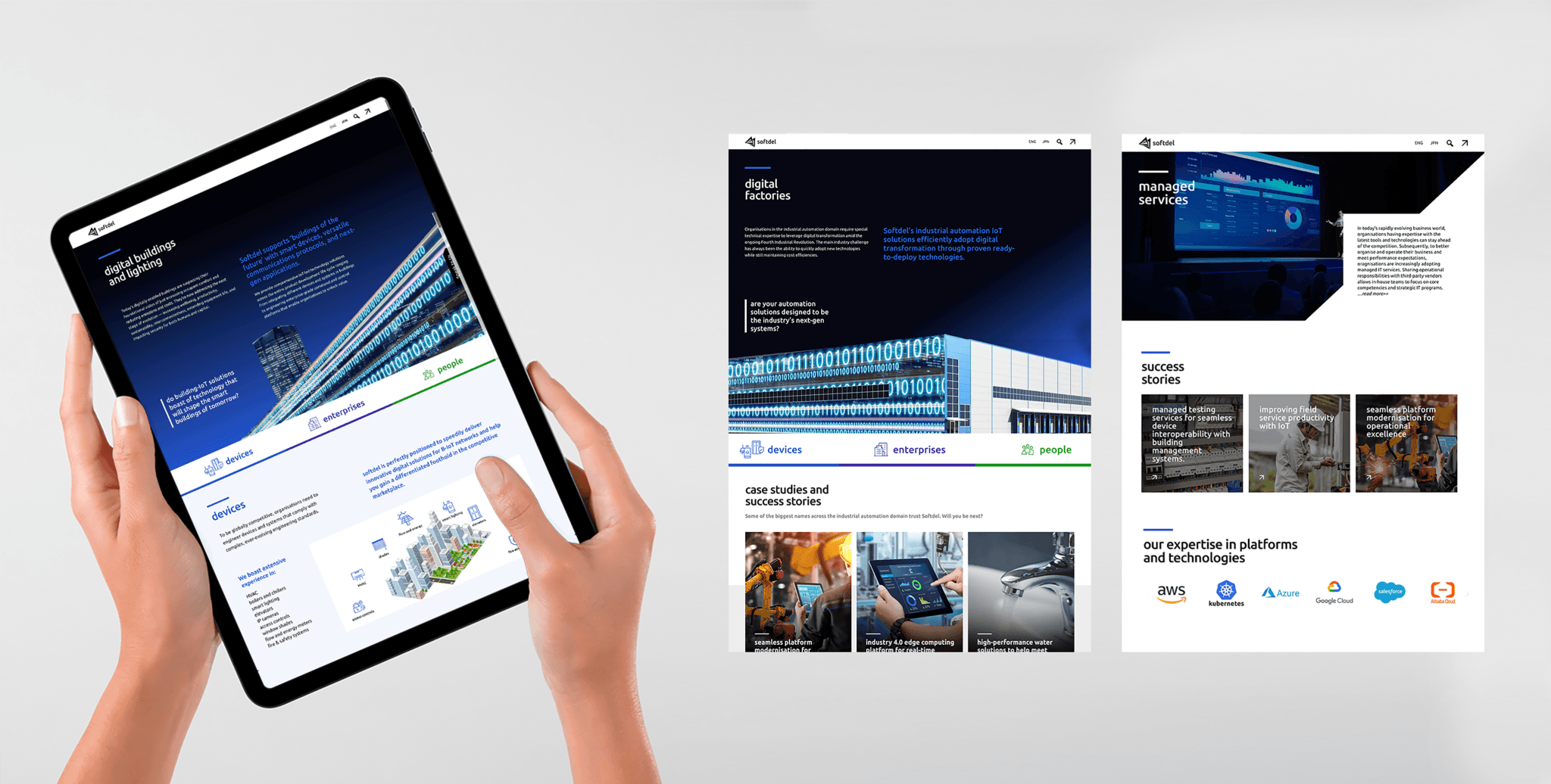 digital brand identity for softdel