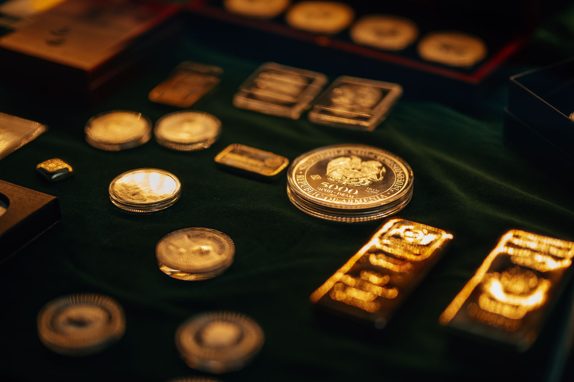 Goldbarren & Goldmünzen