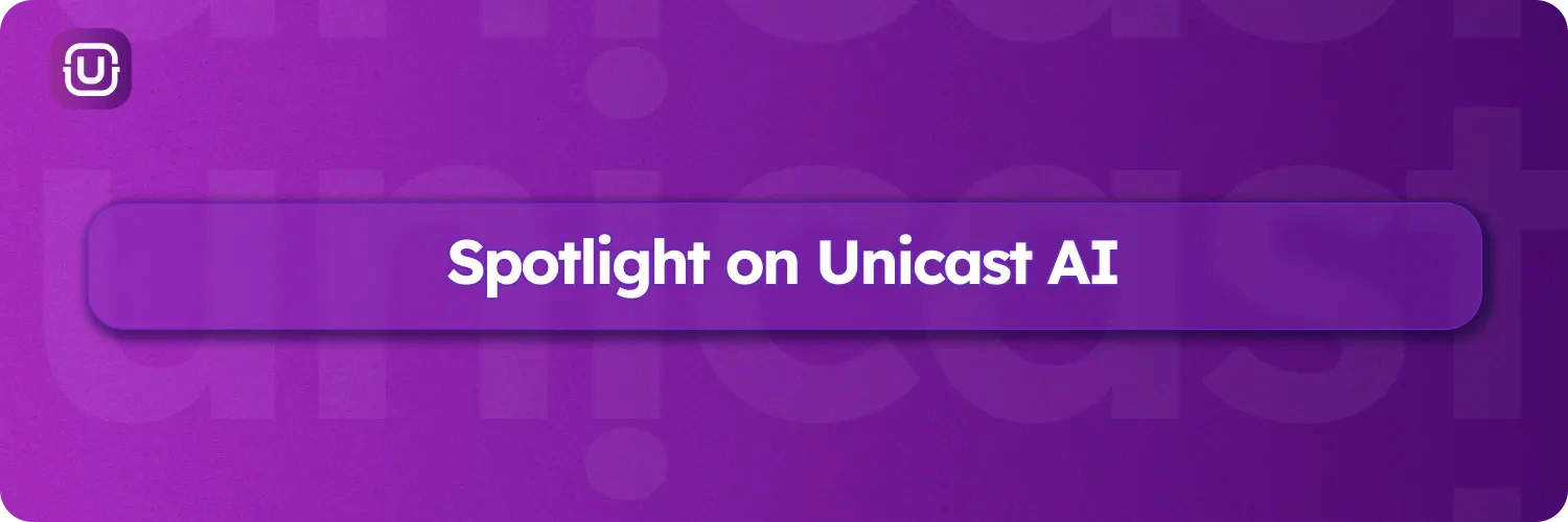 horizontal image unicast article purple spotlight on Unicast