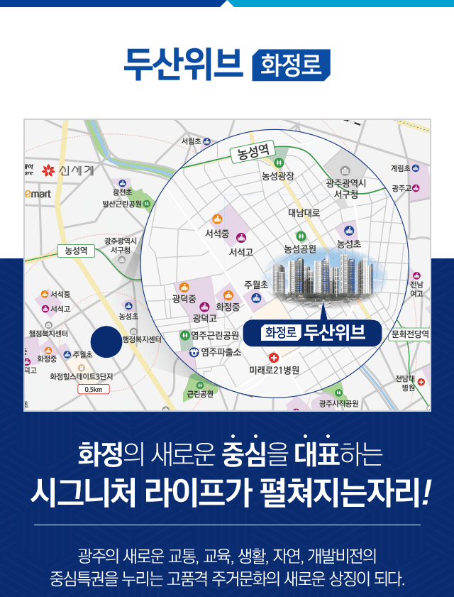 중외공원 힐스테이트 입지안내