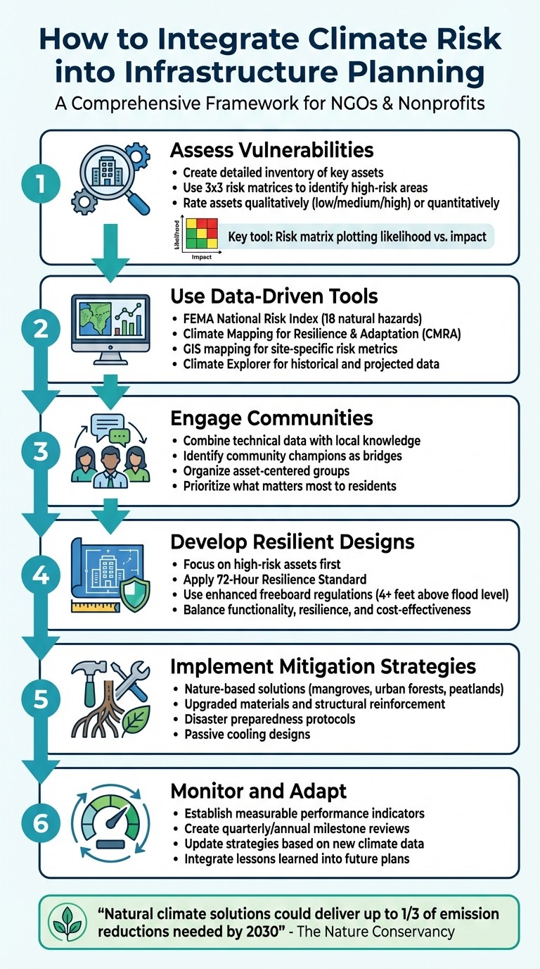 6-Step Framework for Integrating Climate Risk into Infrastructure Planning