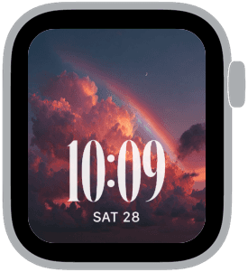afterglow Apple Watch face preview 2 featuring floral, summer, and spring.