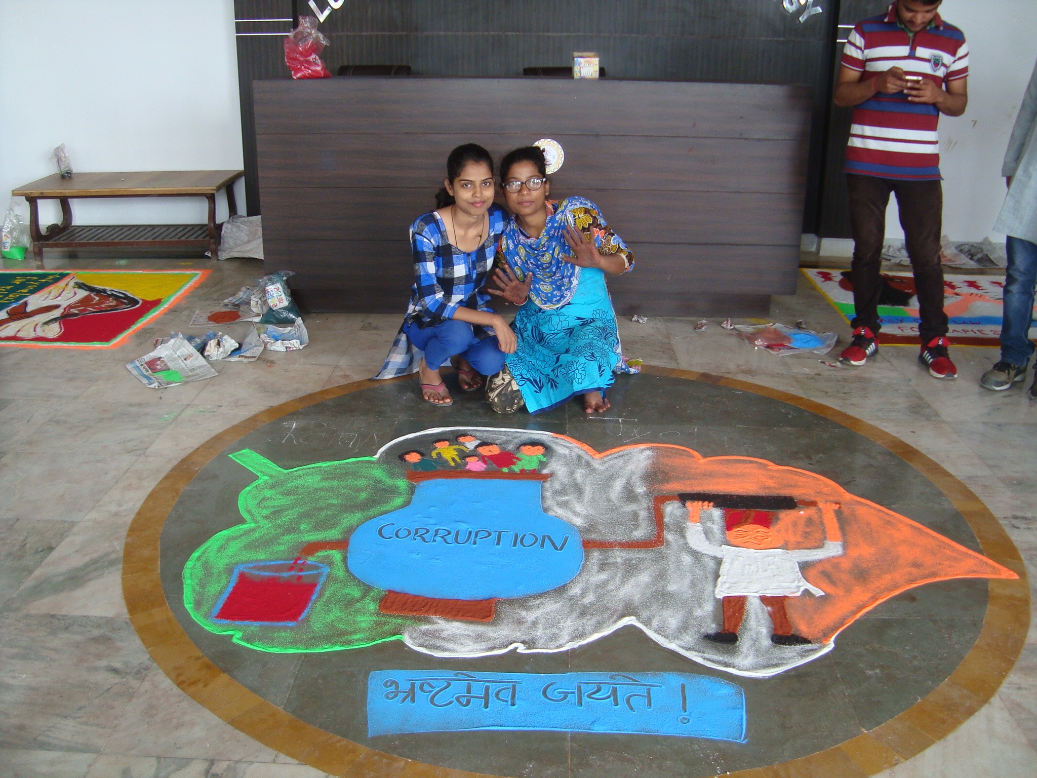 black smartphone near person