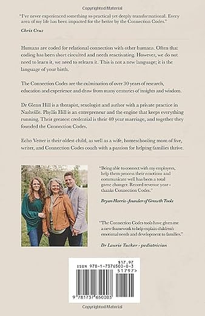 The Connection Codes, back cover