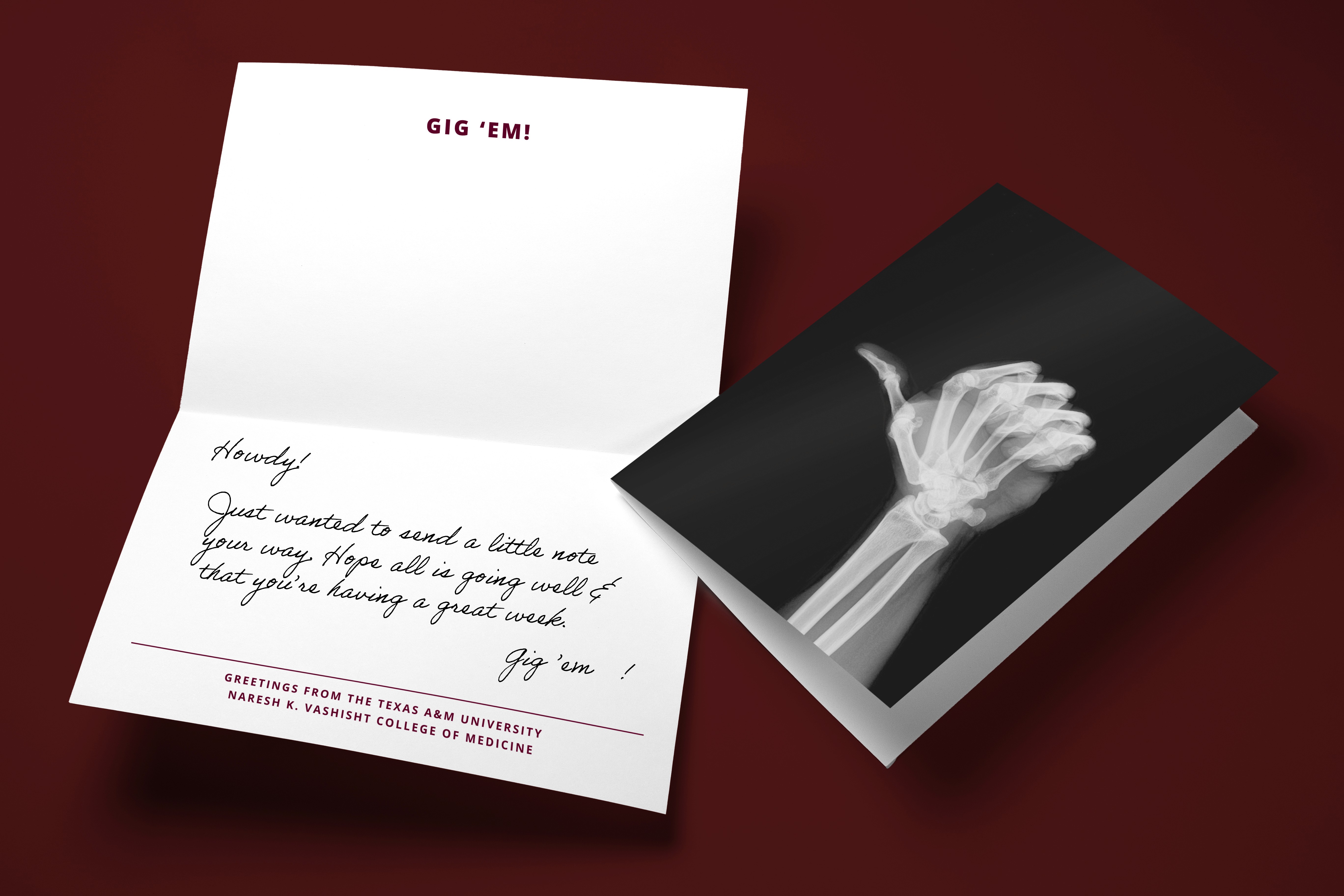 business suite greeting card