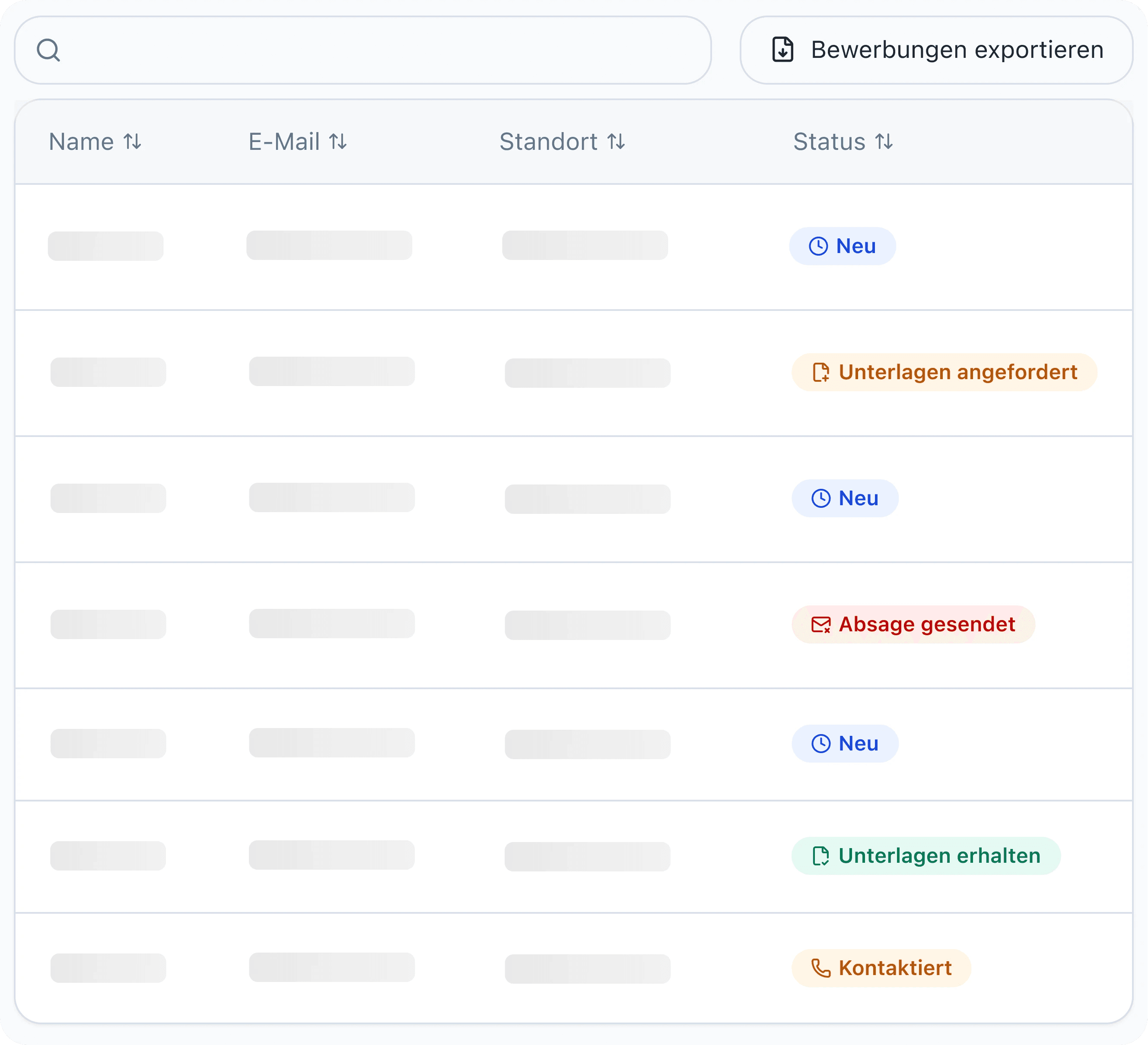 Screenshot aus dem insightads Fastlane Bewerbermanagement