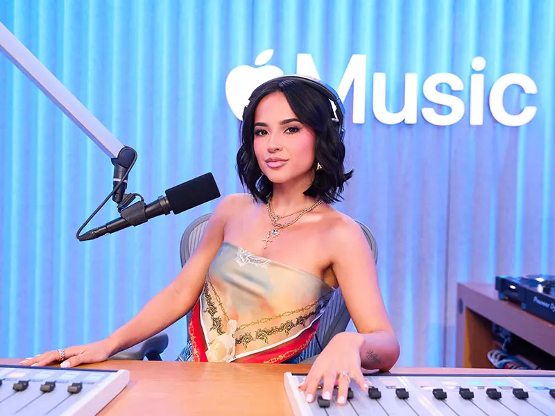 Becky G at Apple Music Studio