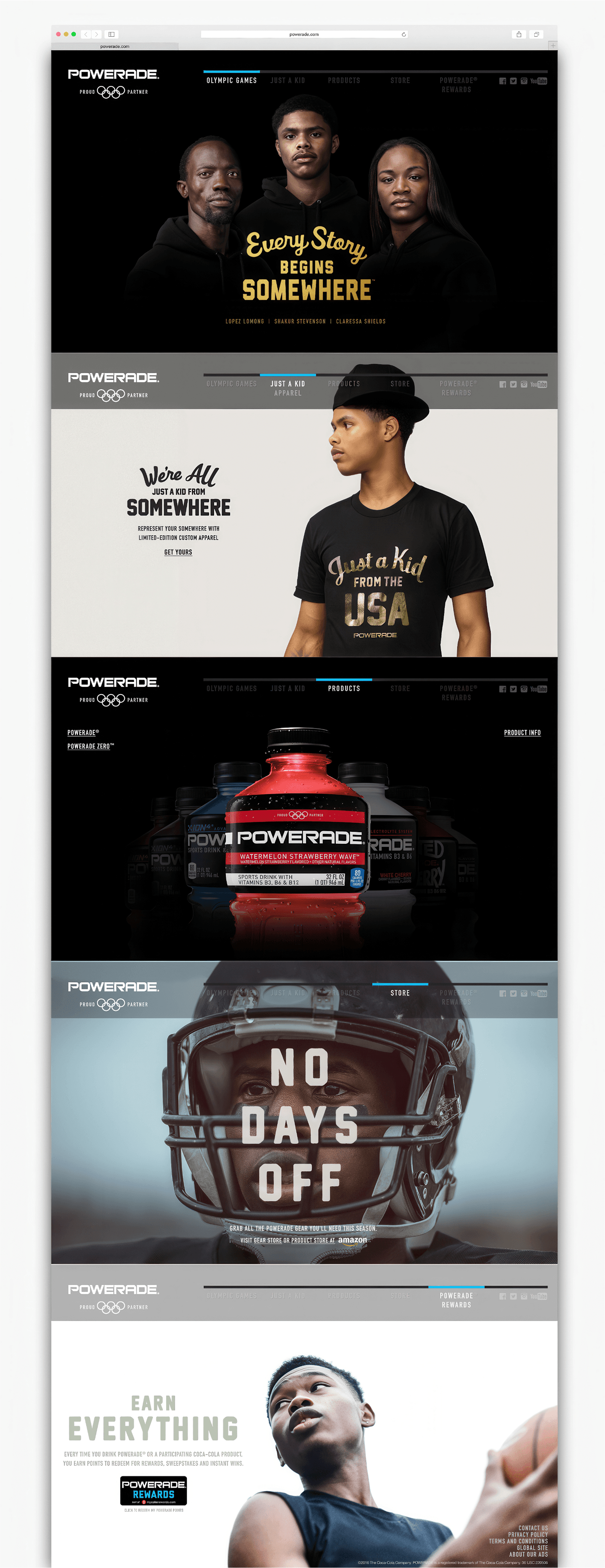 Original Powerade.com product launch featuring Watermelon Strawberry Wave