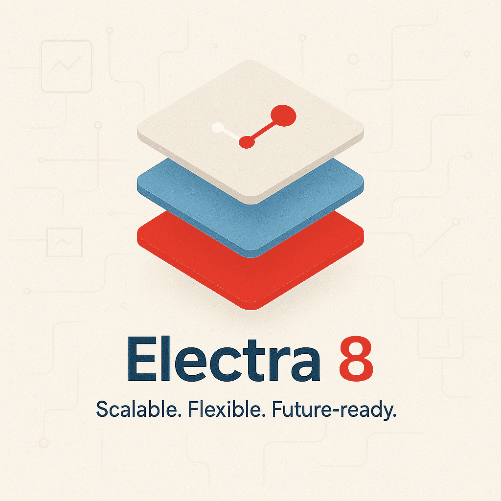 Electra 8 displaying on laptop and mobile