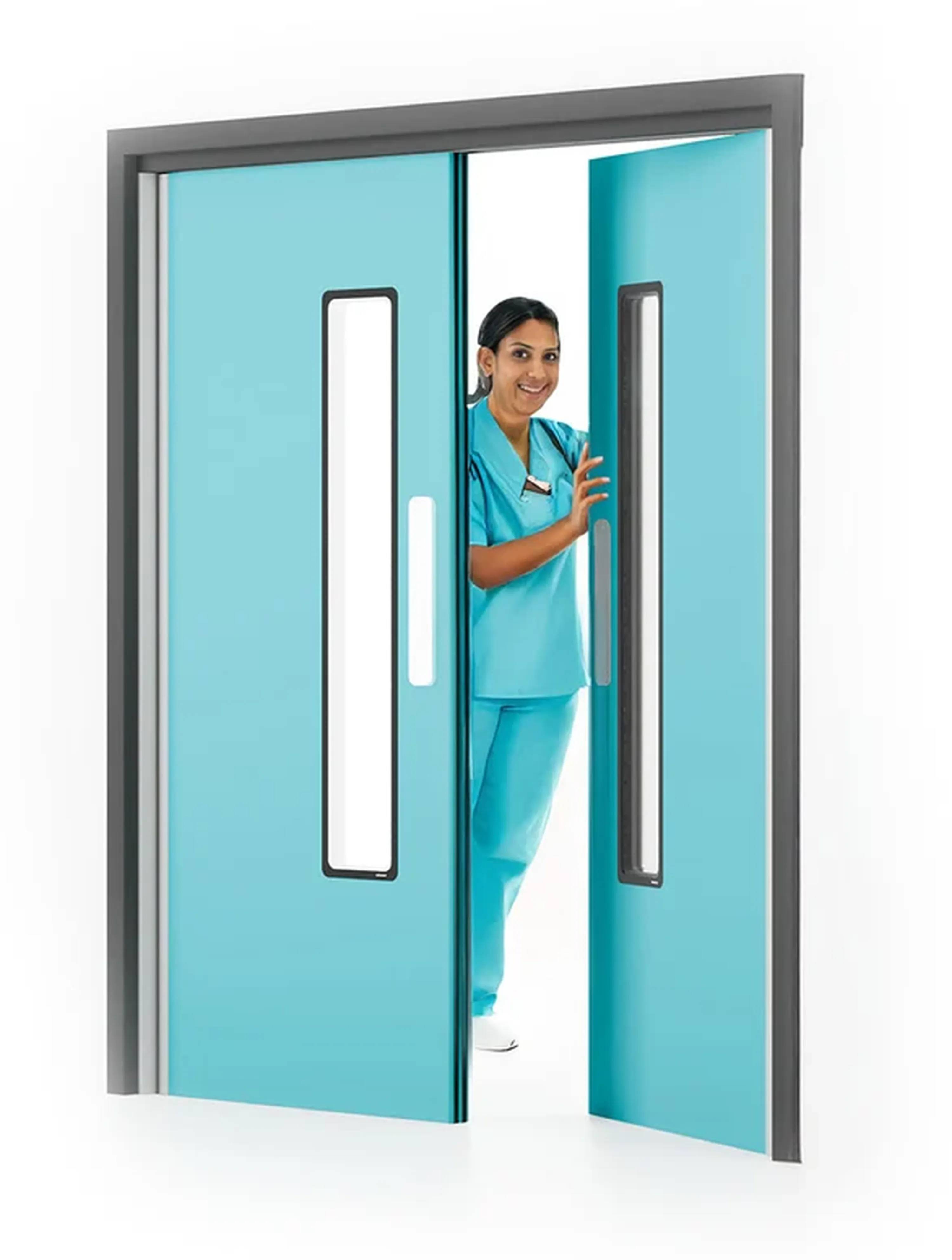 An end user using the Hygidoor