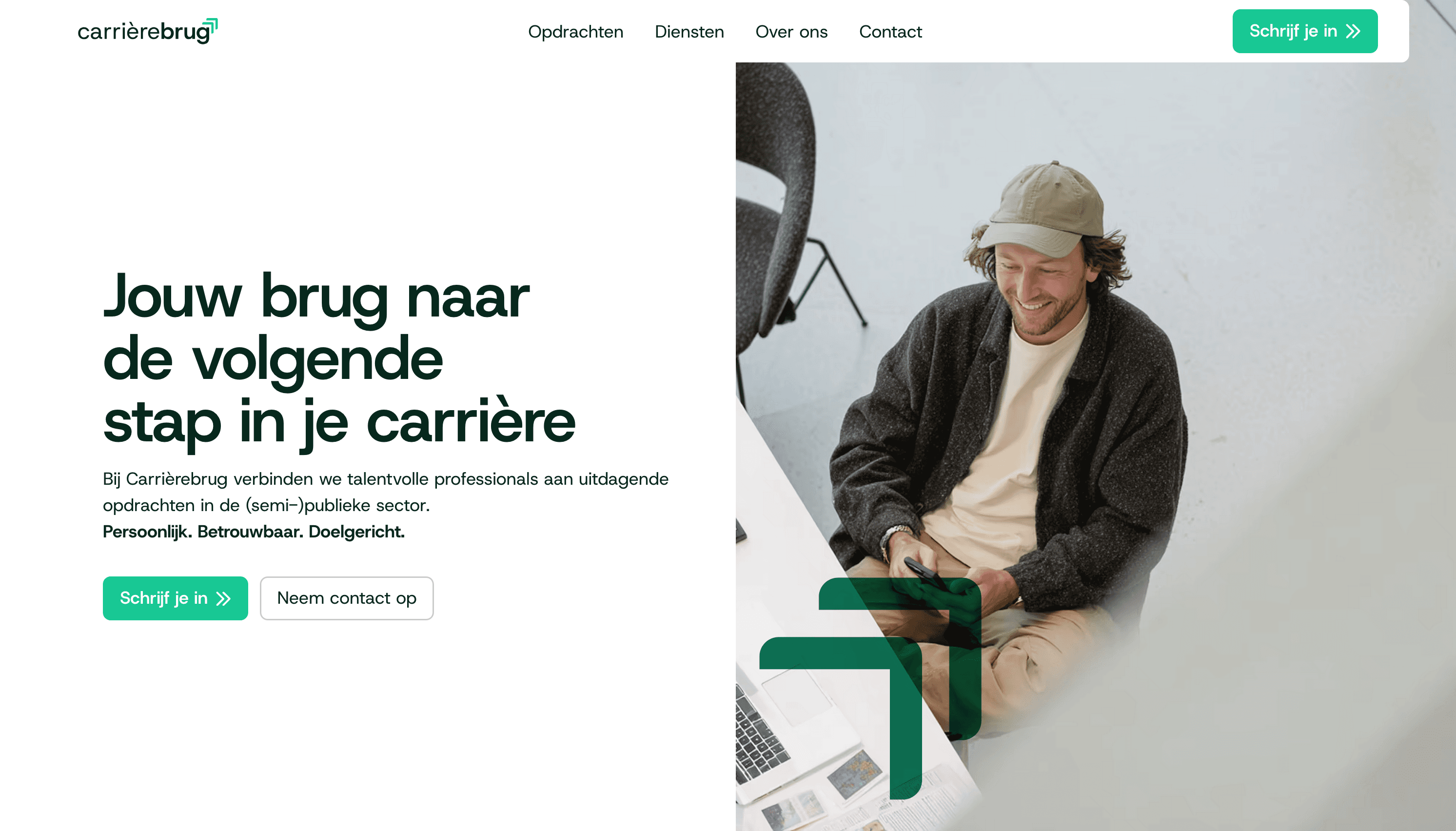 De thumbnail van de Quantum Education case. Een dotmap met het Logo van Quantum Education.