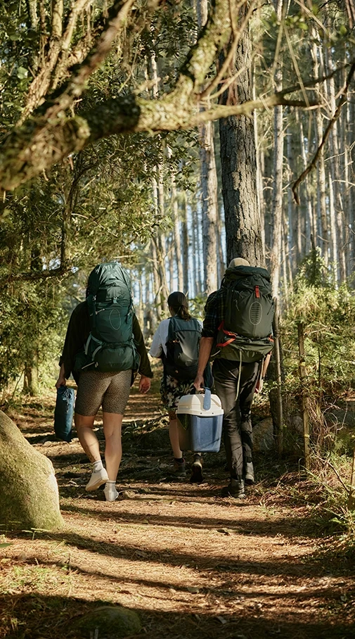 Matériel de camping en groupe