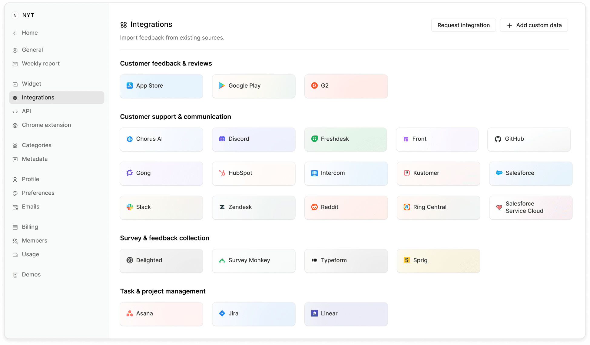 Reforge Insight Analytics - Aggregate Data Sources