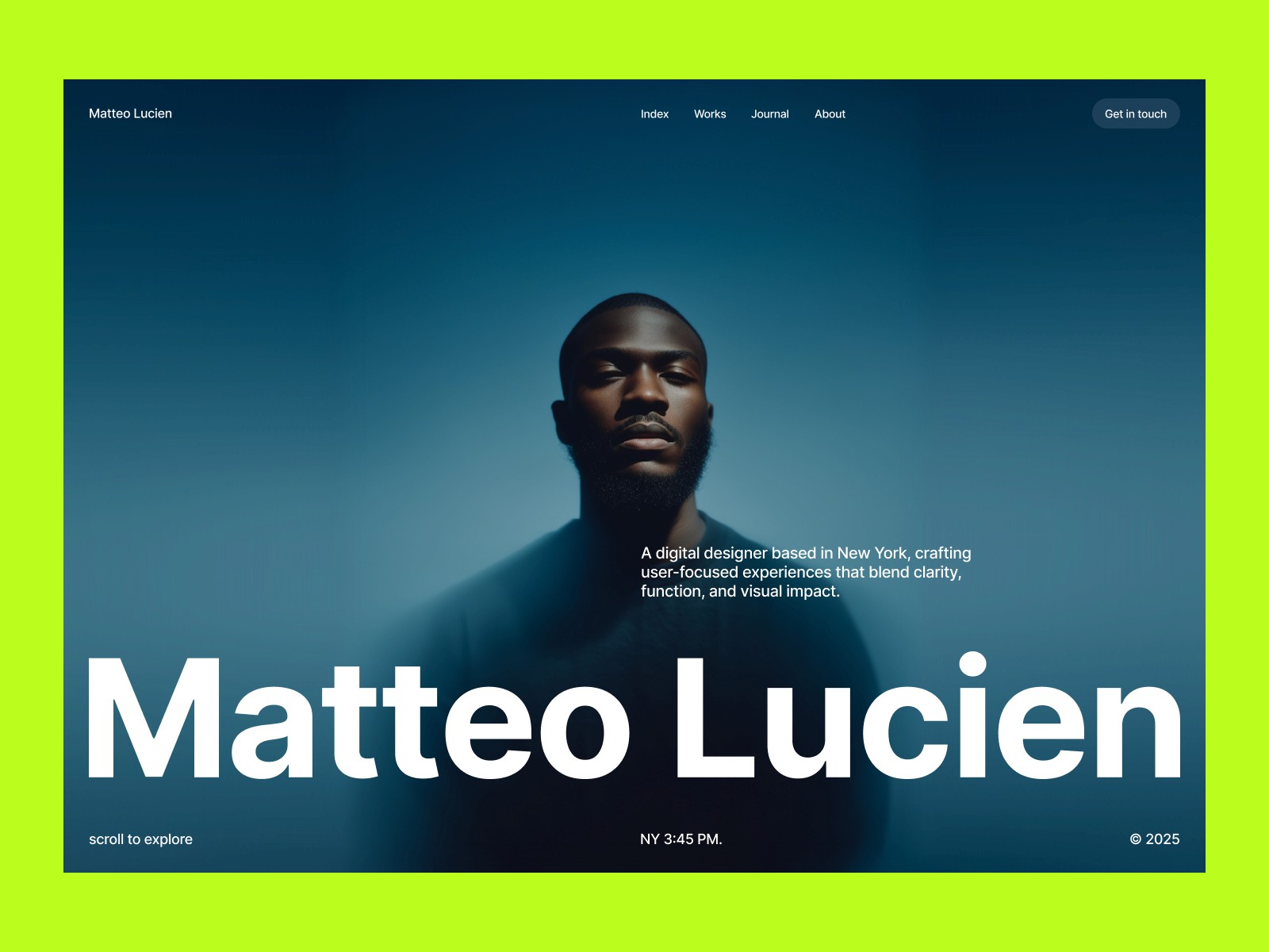 MatteoLucien — 现代专业创意机构官网设计灵感
