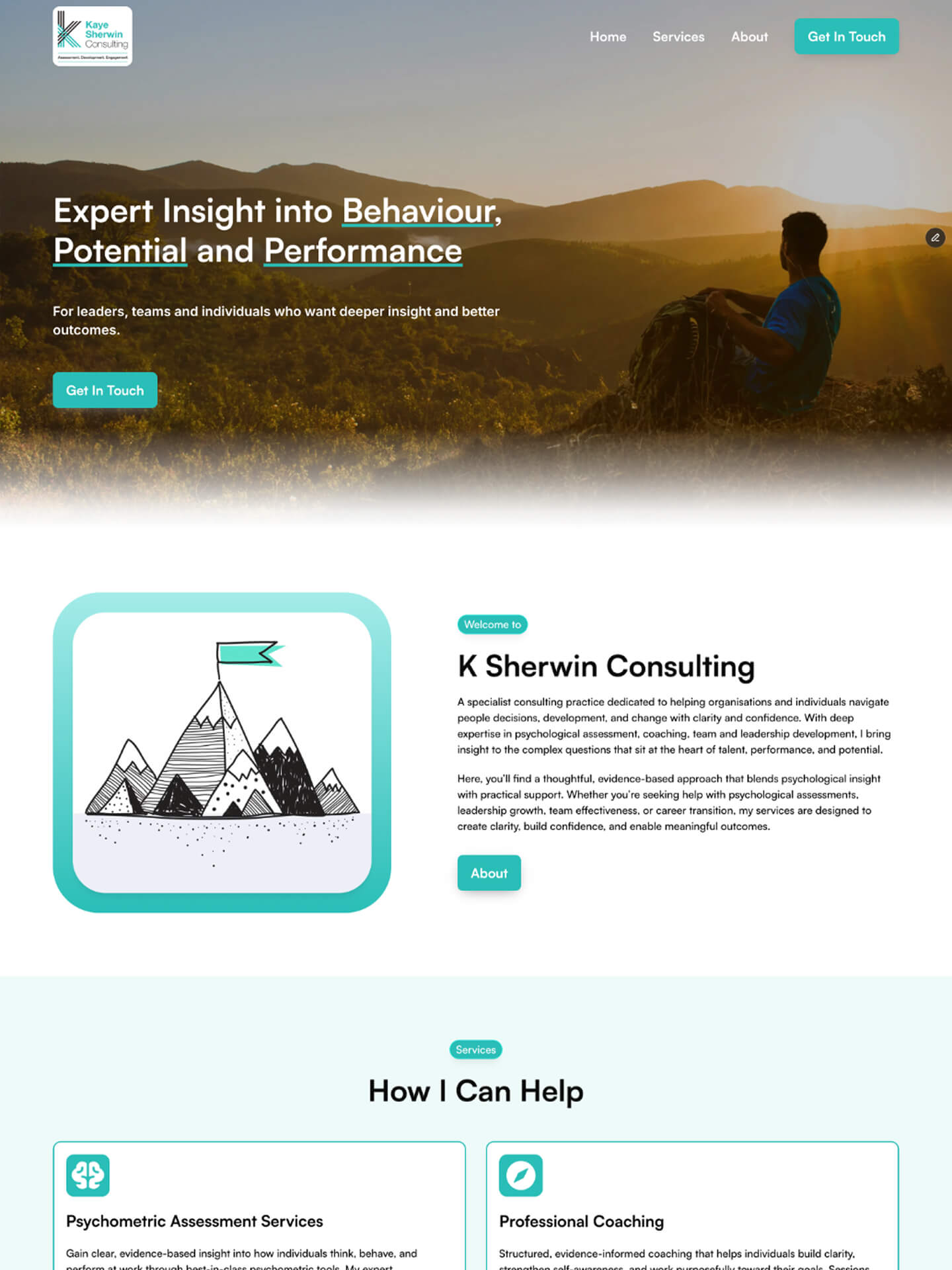 Screen capture of a website design for a Wellington Plumber