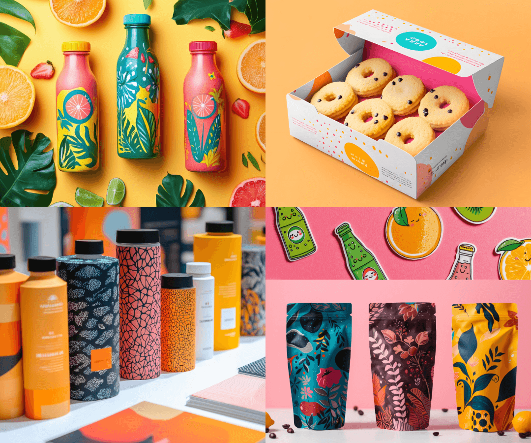 Custom branded merch, stickers, packaging for businesses is available